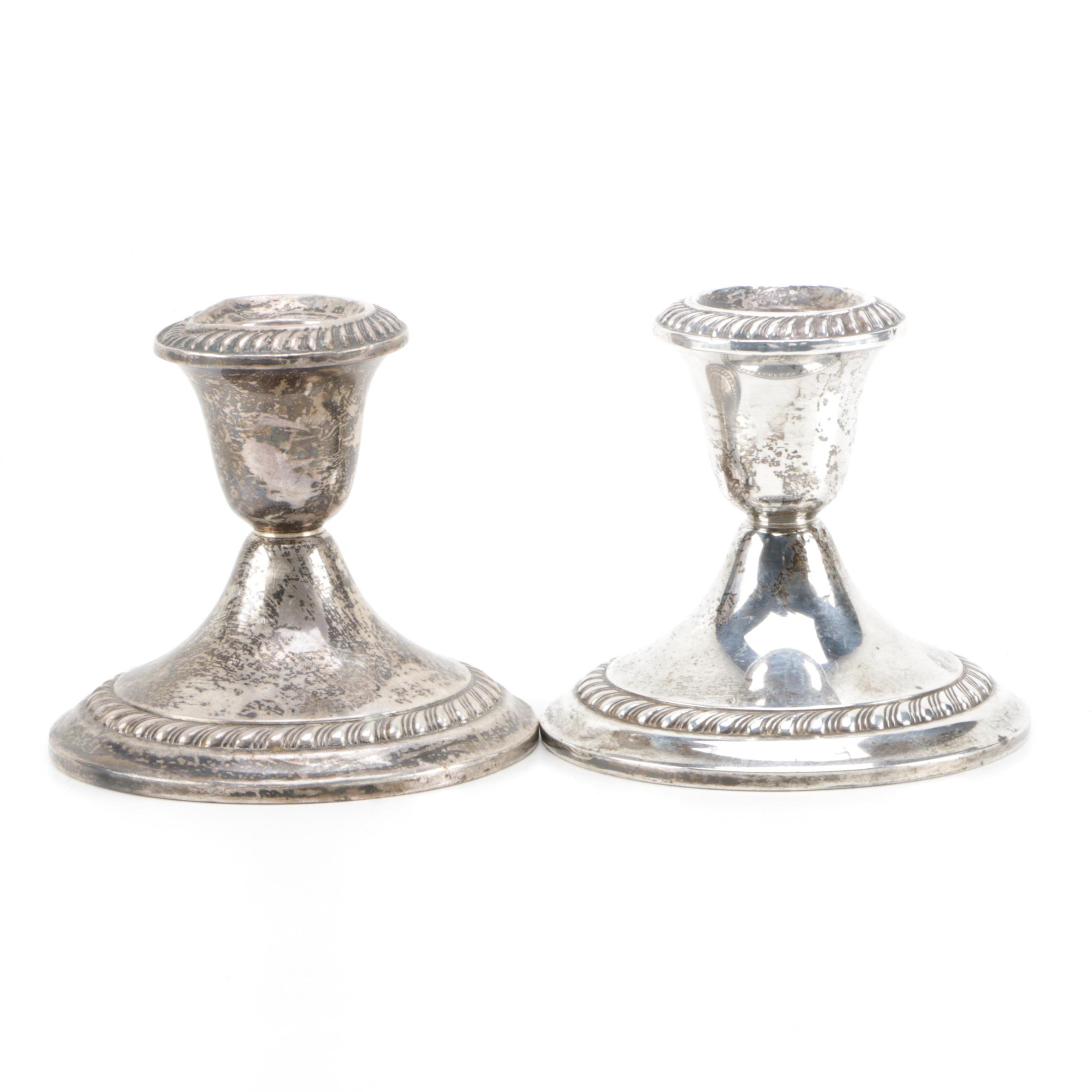 Gorham "Cambridge" Weighted Sterling Silver Candleholders