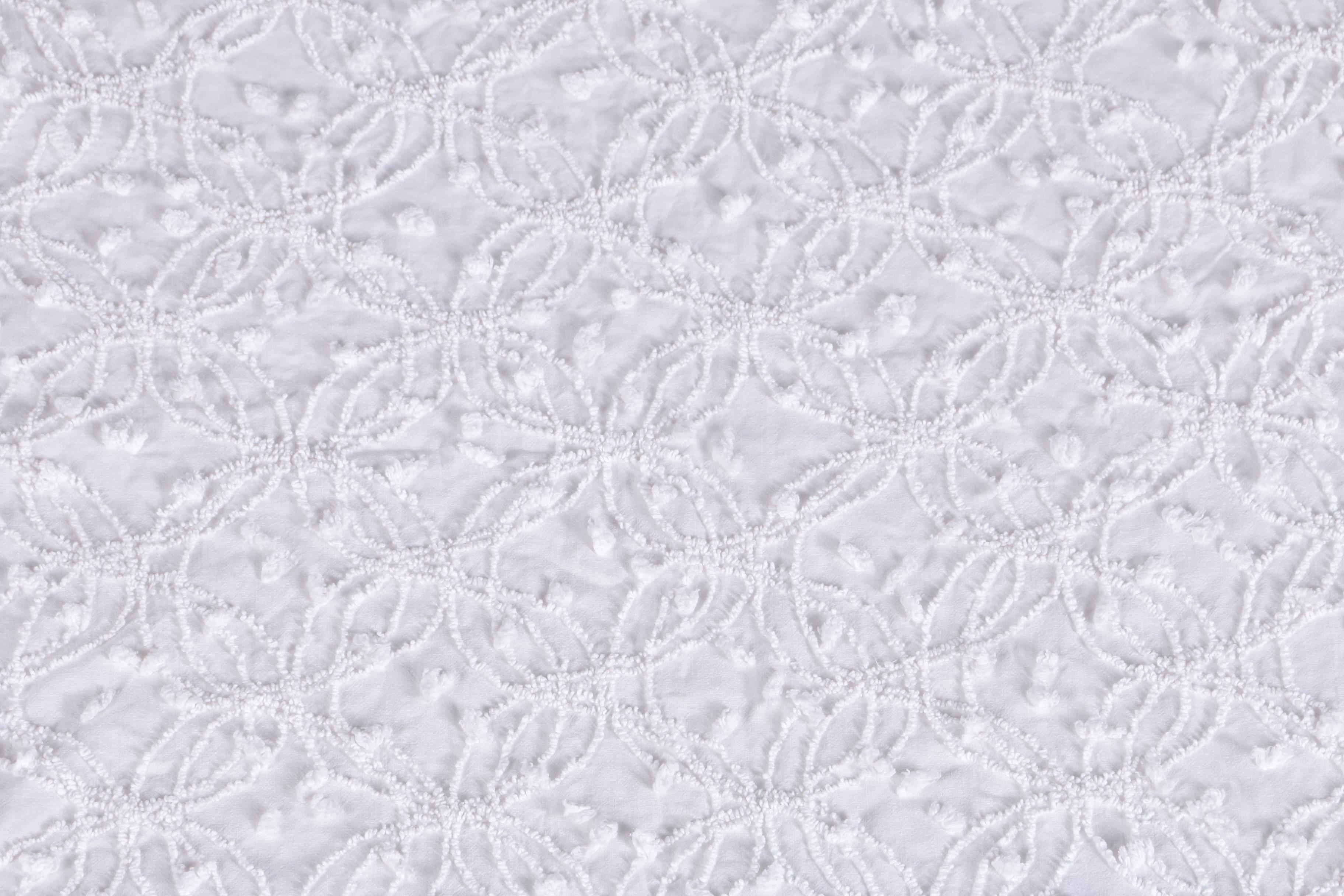 White Cotton Bedspreads Including Crown Crafts