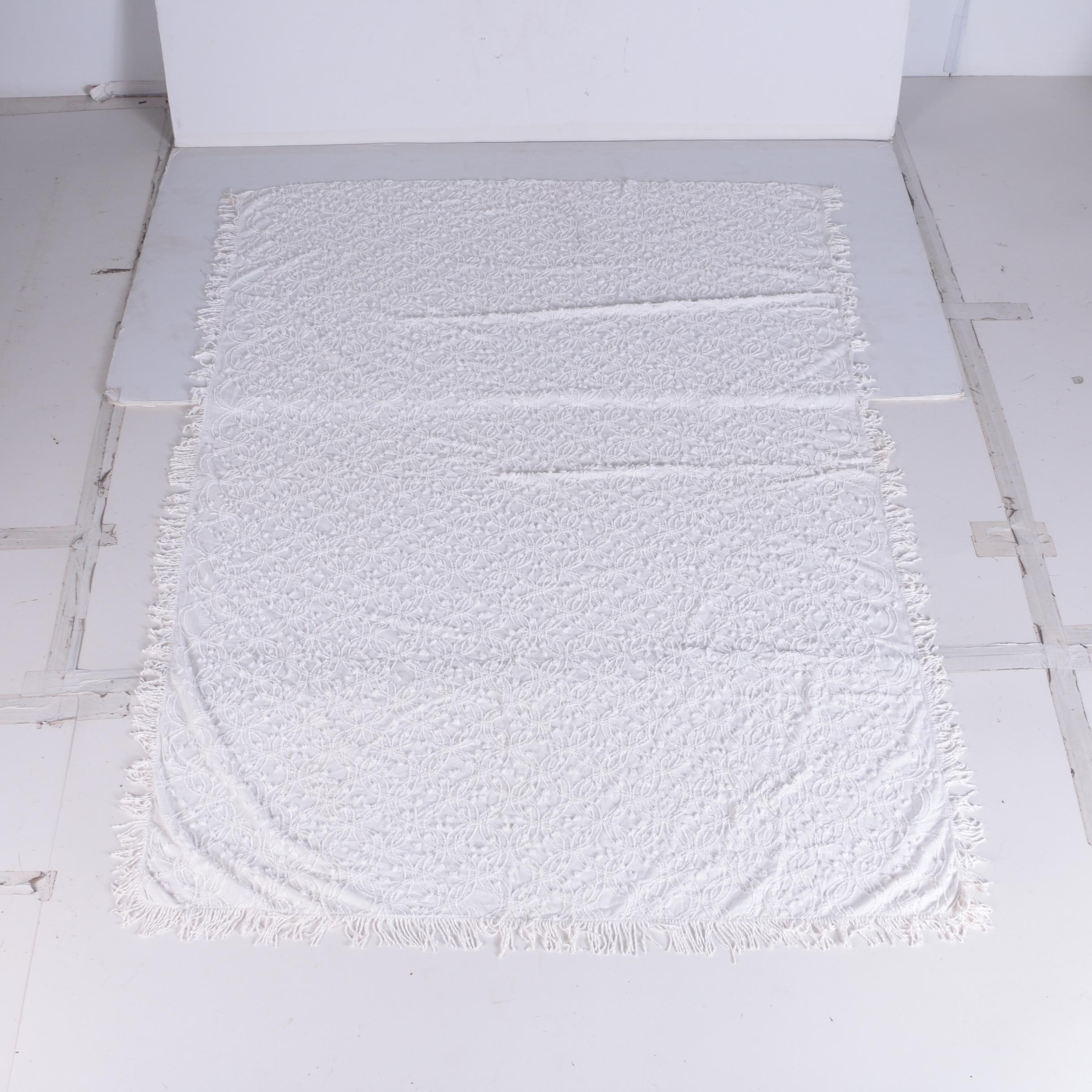 White Cotton Bedspreads Including Crown Crafts