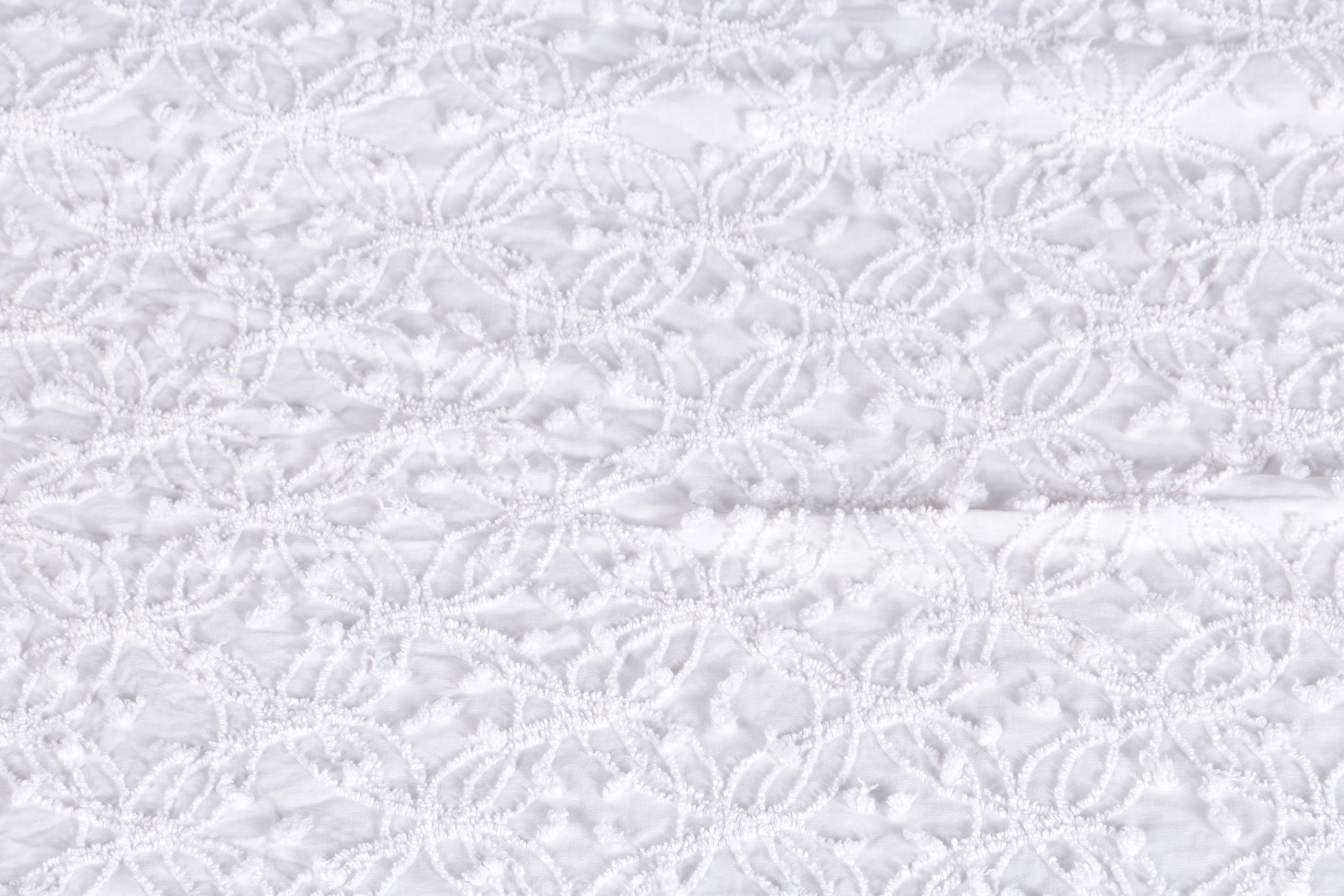 White Cotton Bedspreads Including Crown Crafts