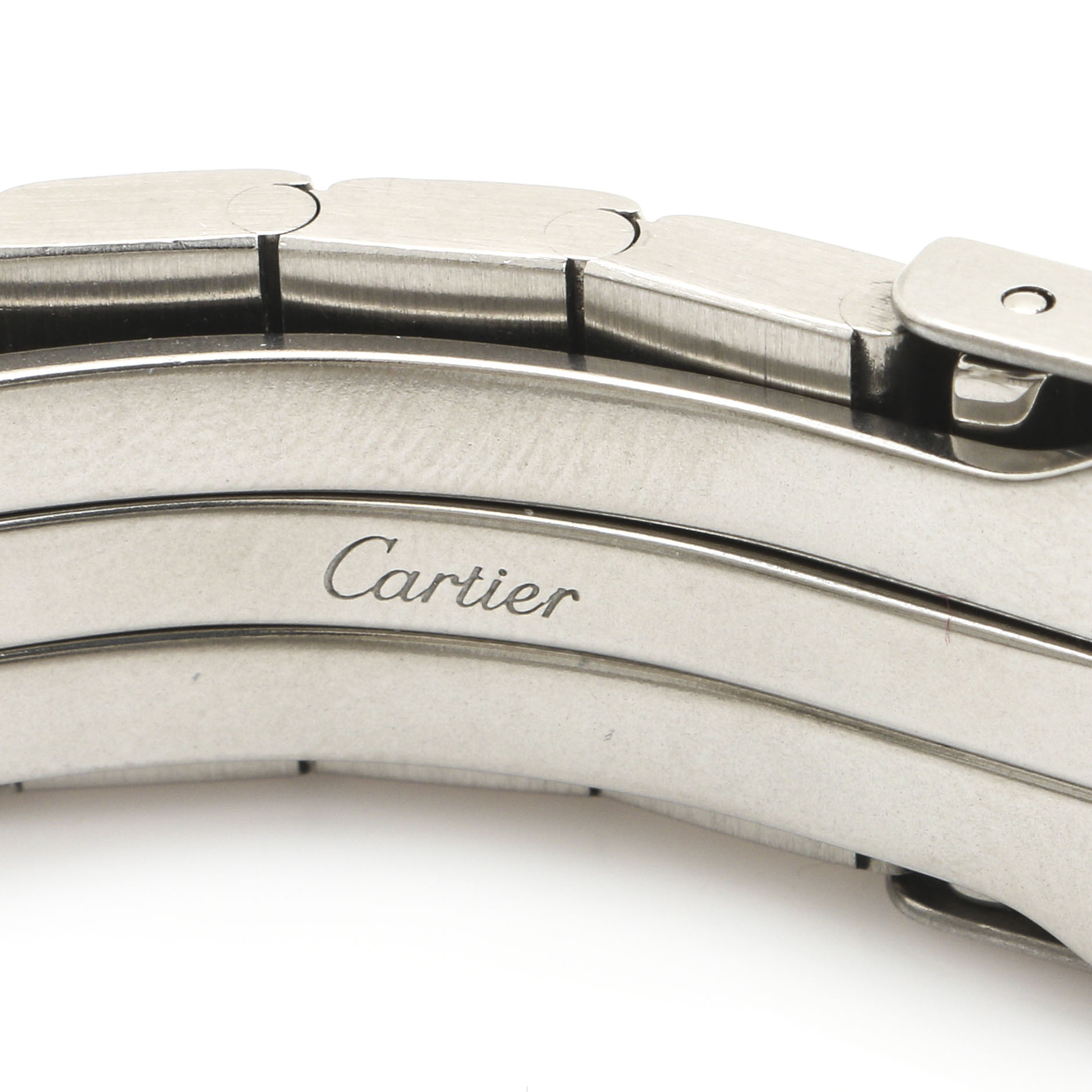 Cartier "Santos Ronde" 18K Yellow Gold and Stainless Steel Analog Watch