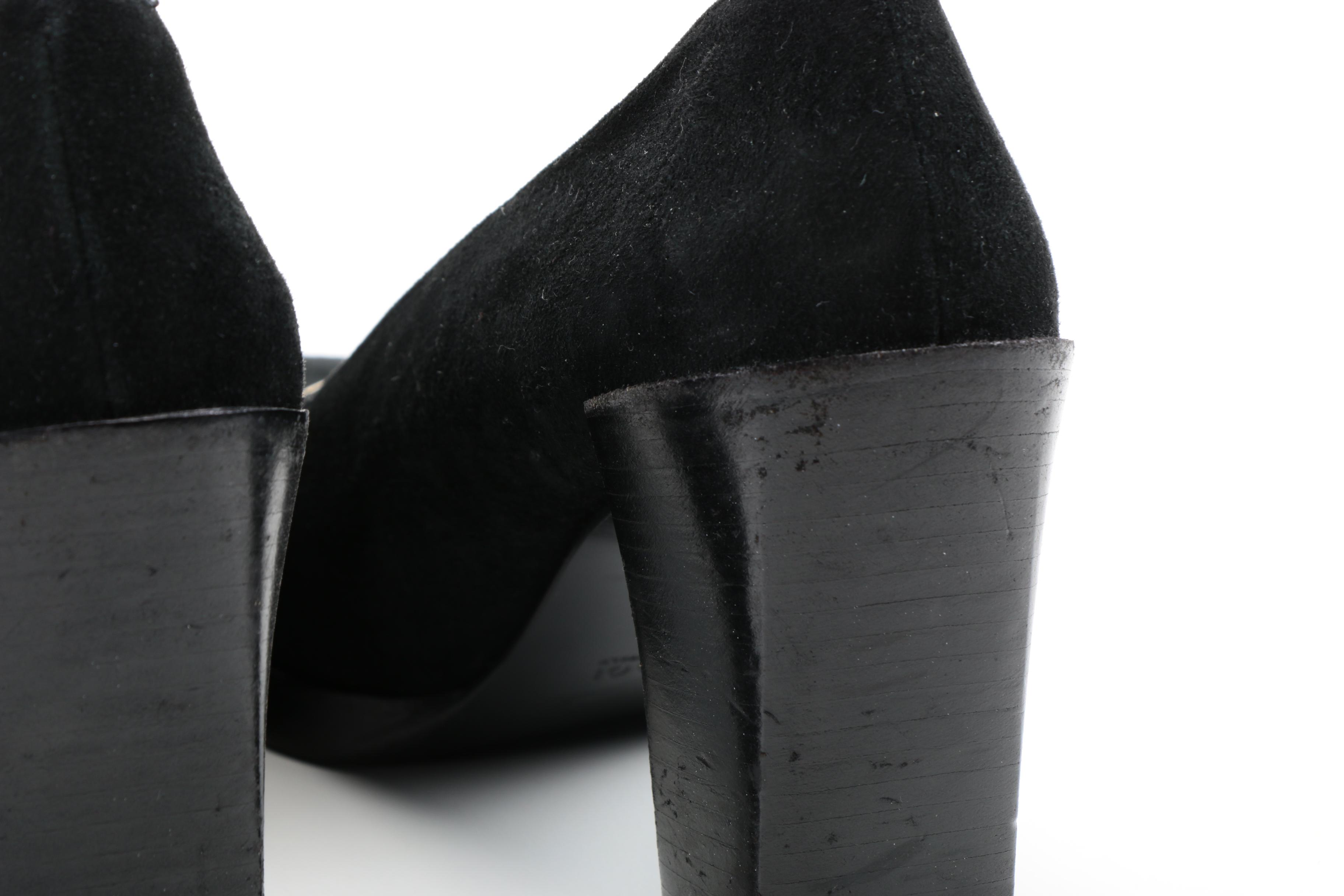Gucci Black Suede Pumps