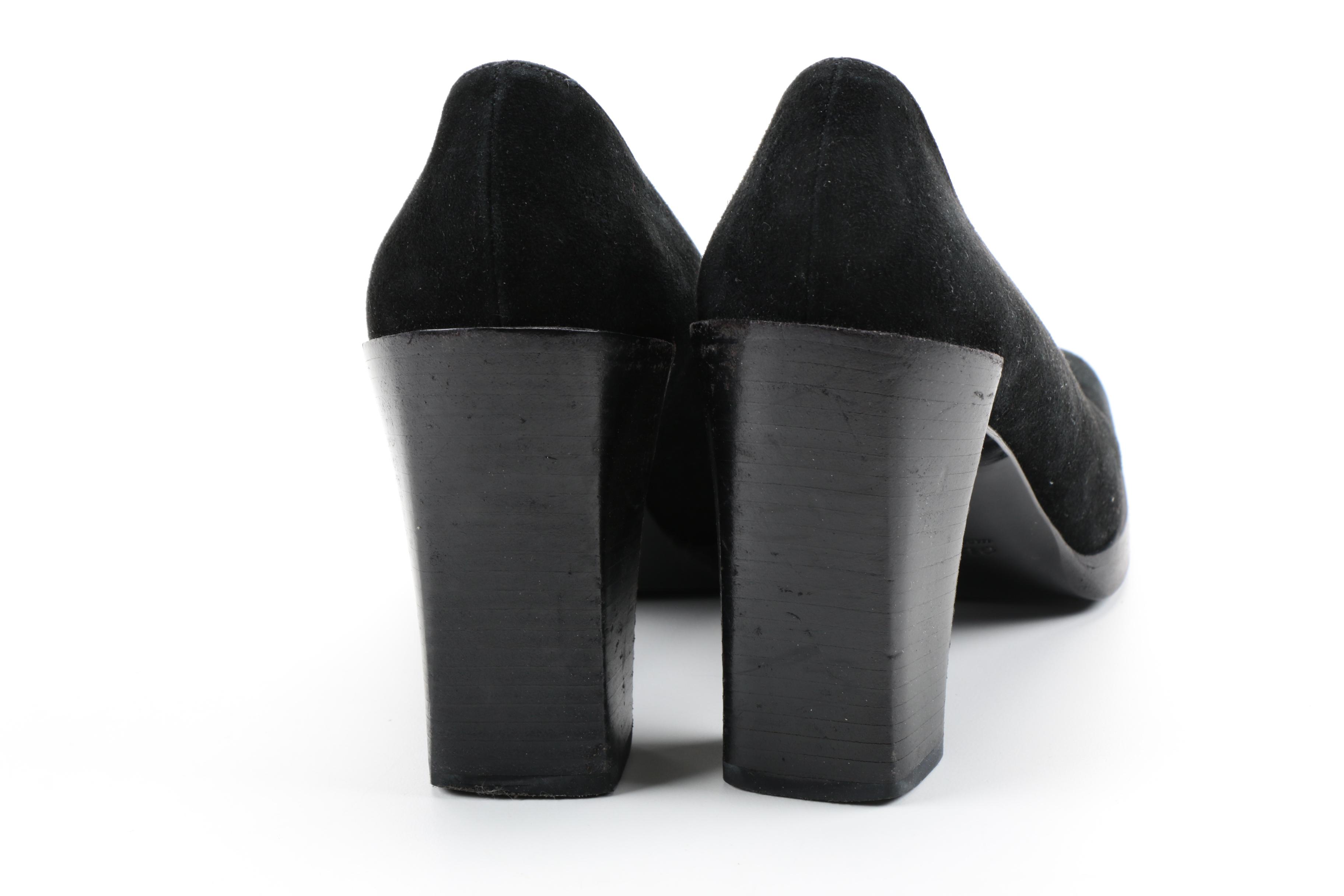 Gucci Black Suede Pumps