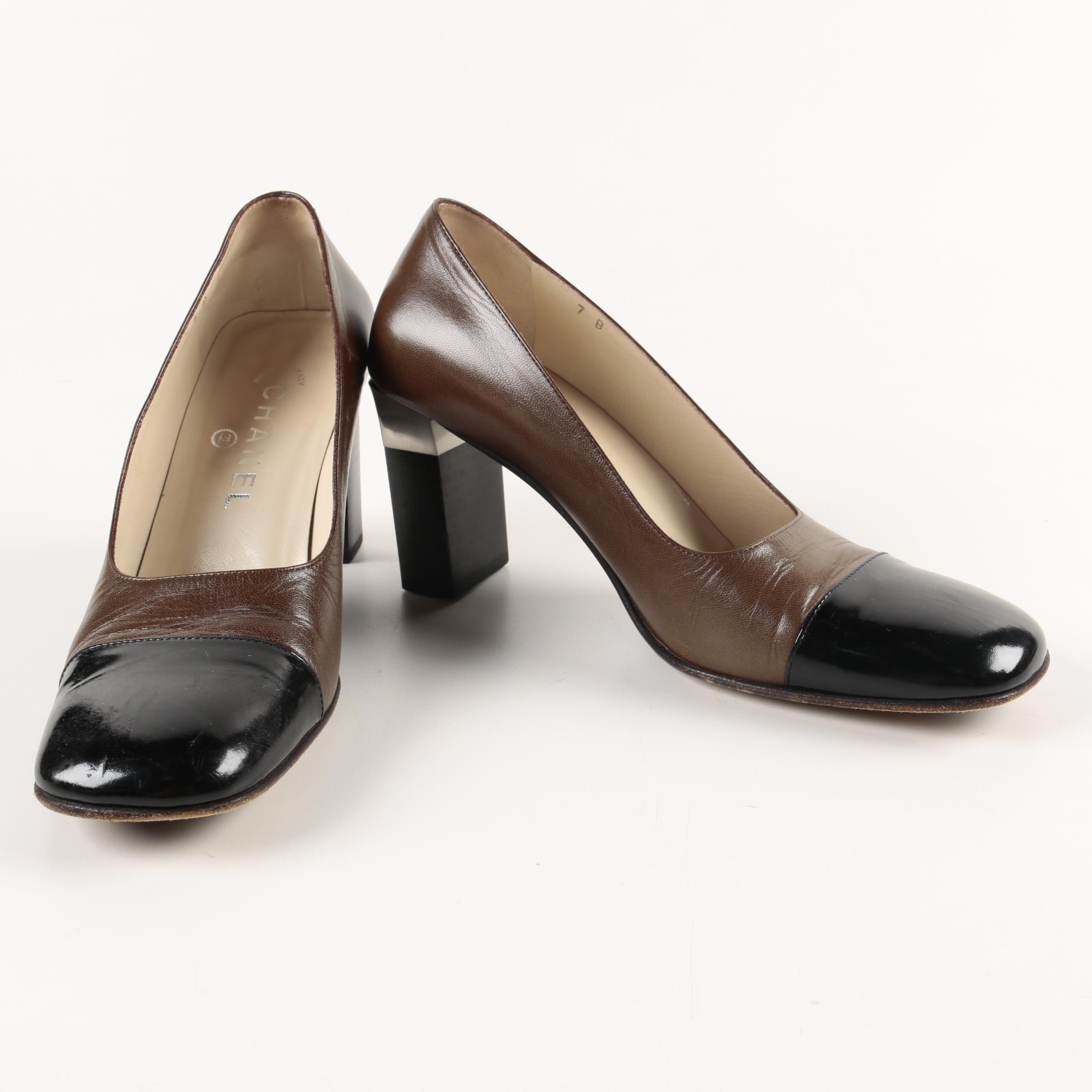 Women's Chanel Two-Tone Pumps