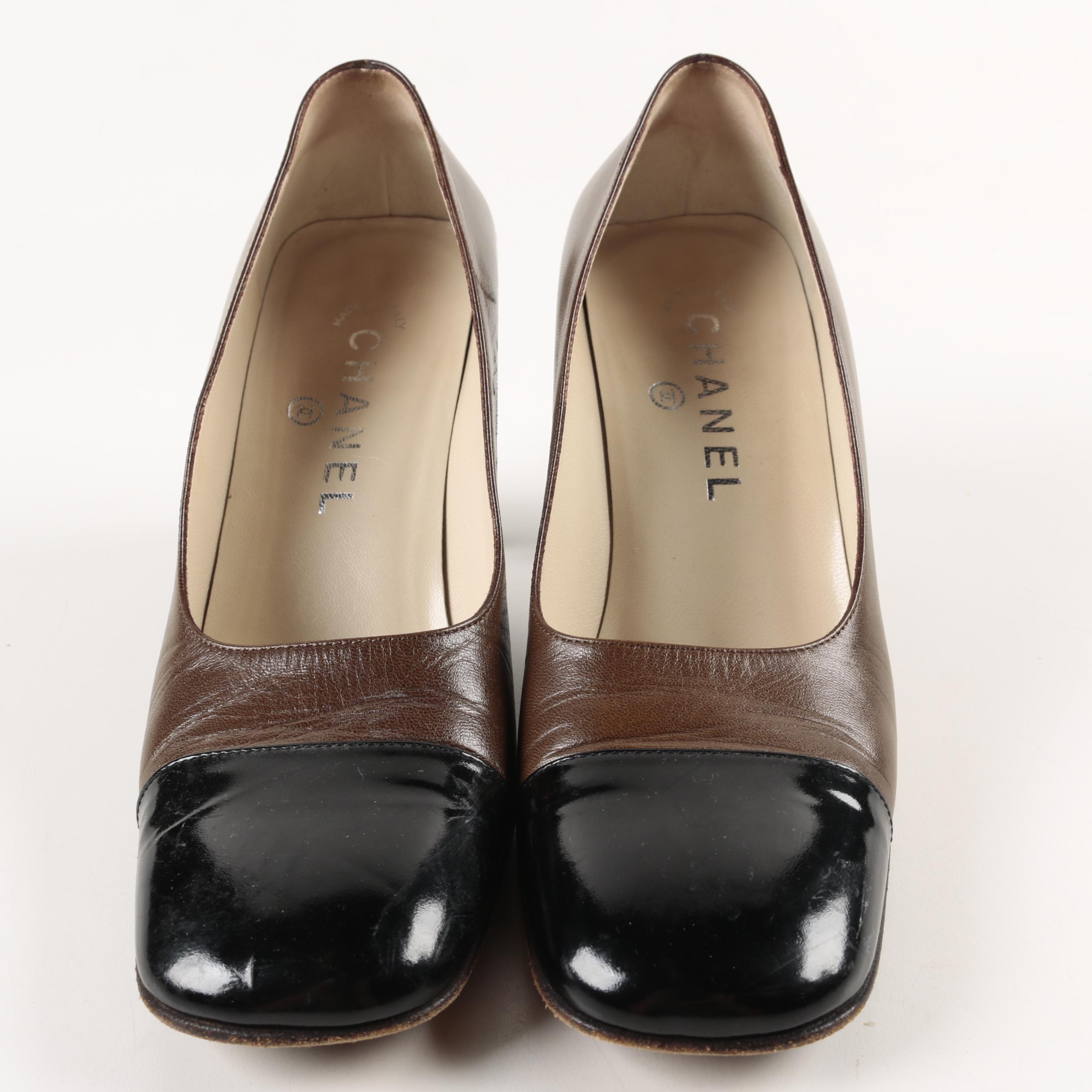 Women's Chanel Two-Tone Pumps