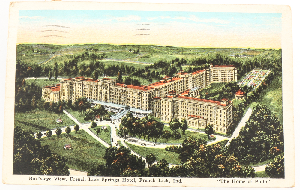 Vintage Postcards and Token from French Lick, Indiana
