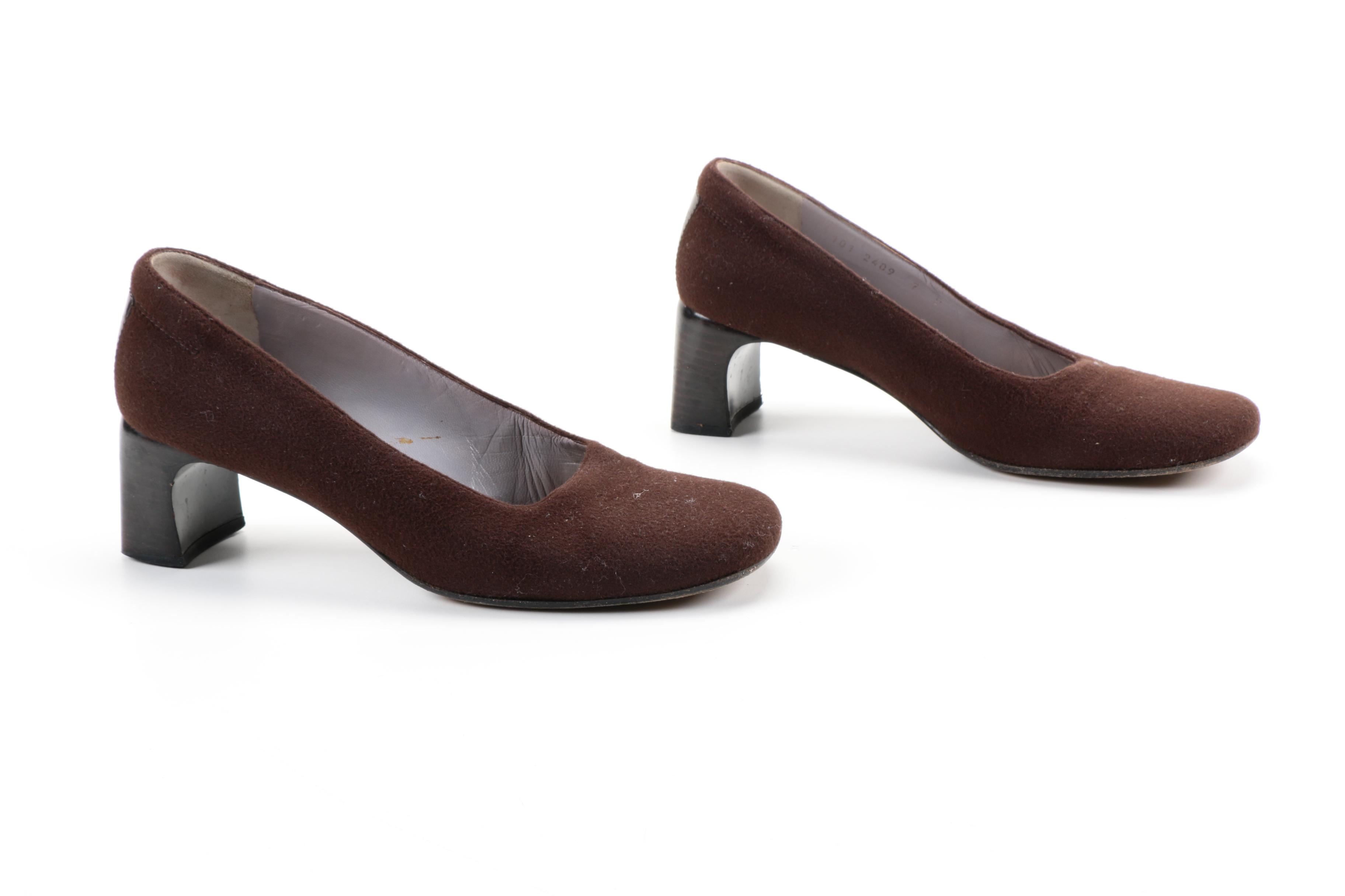 Gucci Brown Suede Pumps