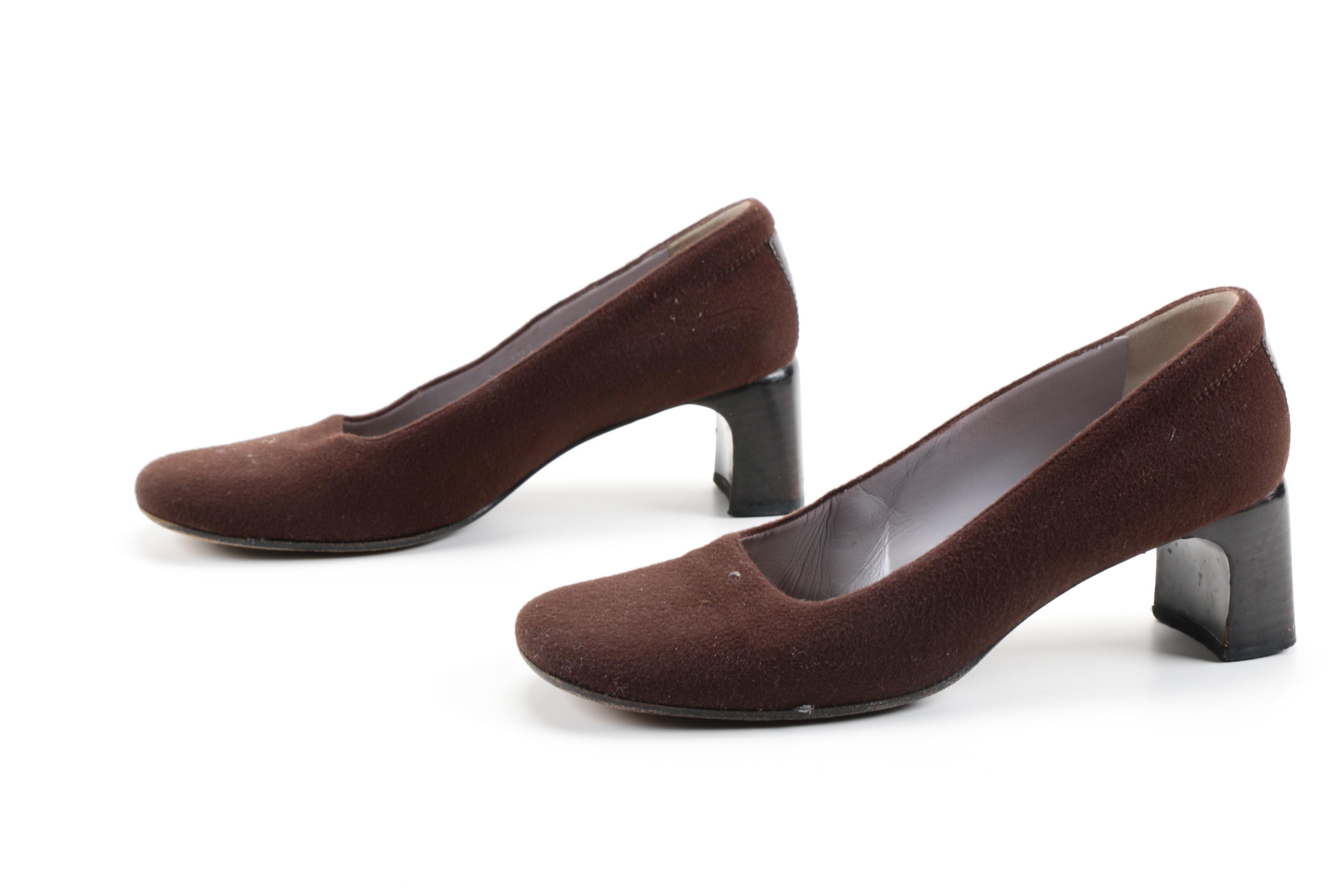 Gucci Brown Suede Pumps