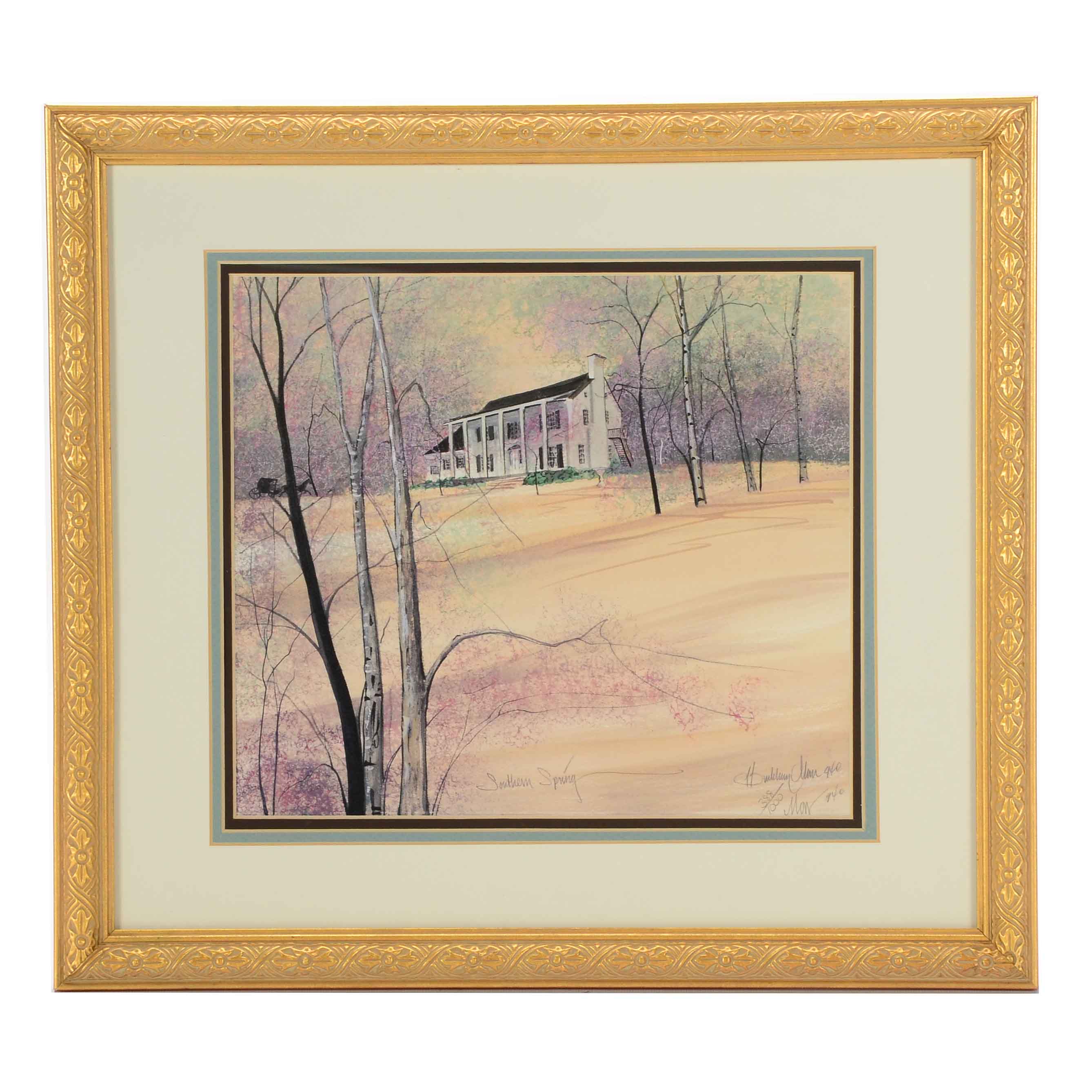 P. Buckley Moss Signed Limited Edition Offset Lithograph after "Southern Spring"