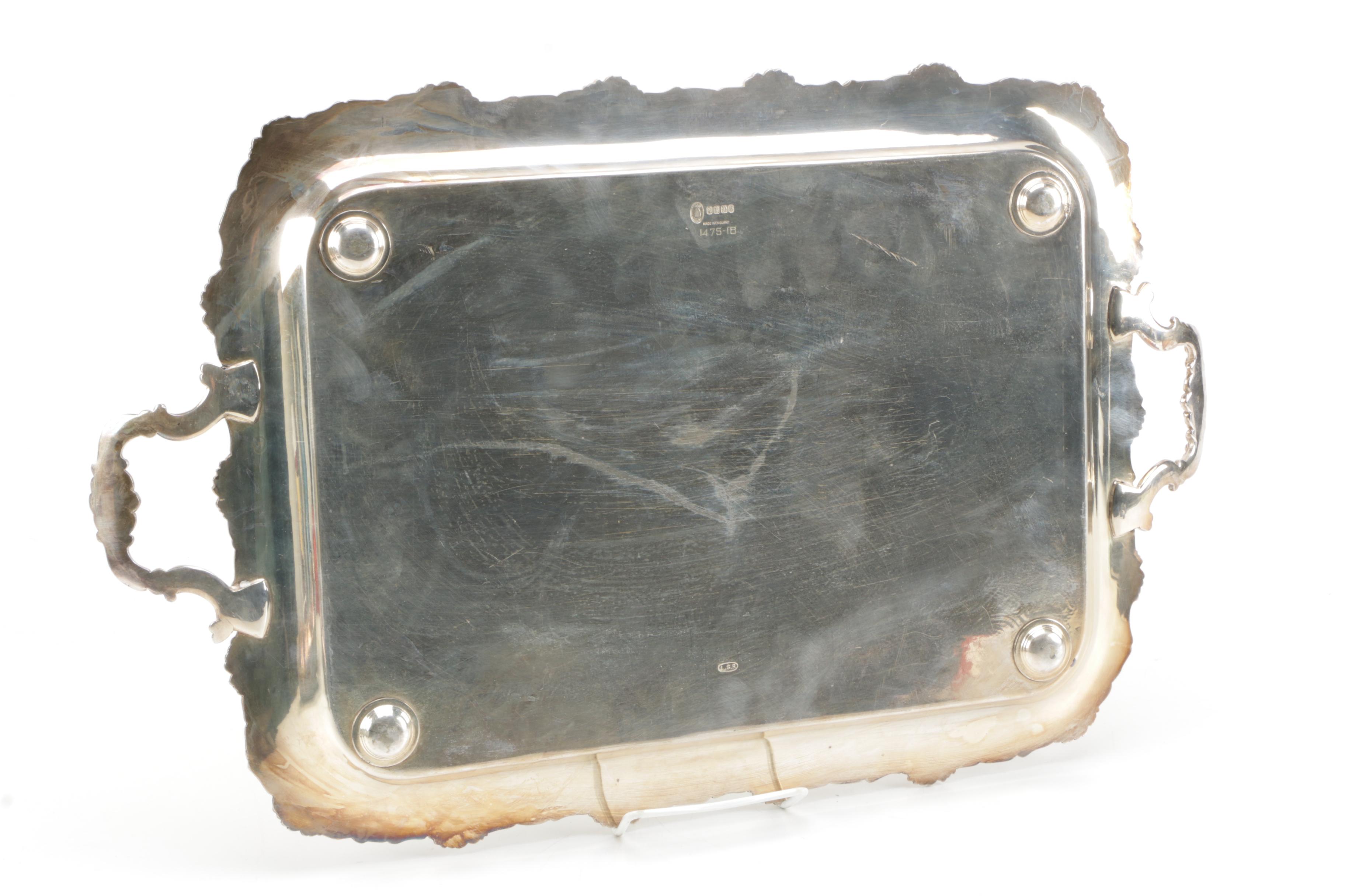 Ellis-Barker Silver Co. Silver Plate Tray with Additional Piece