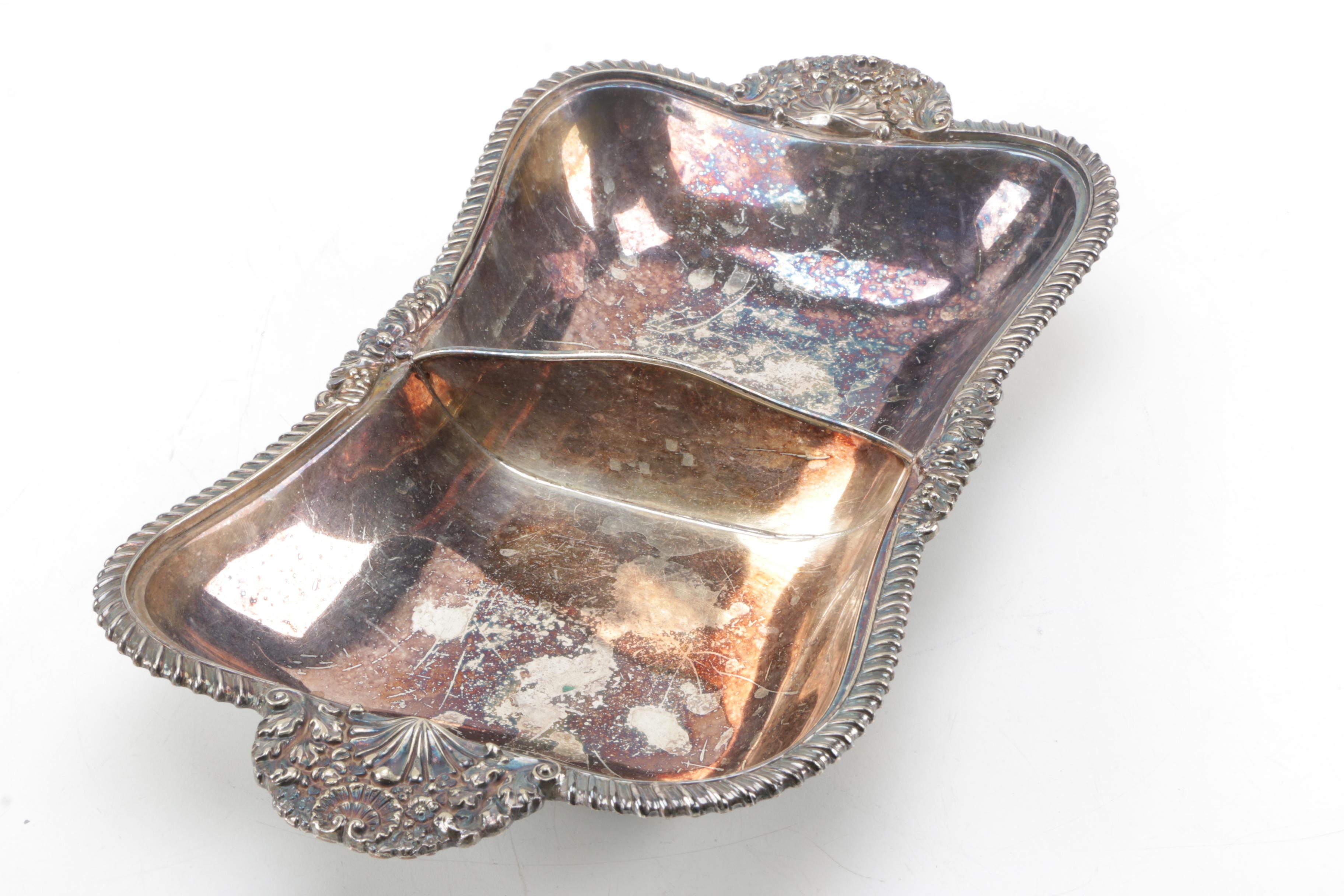Ellis-Barker Silver Co. Silver Plate Tray with Additional Piece