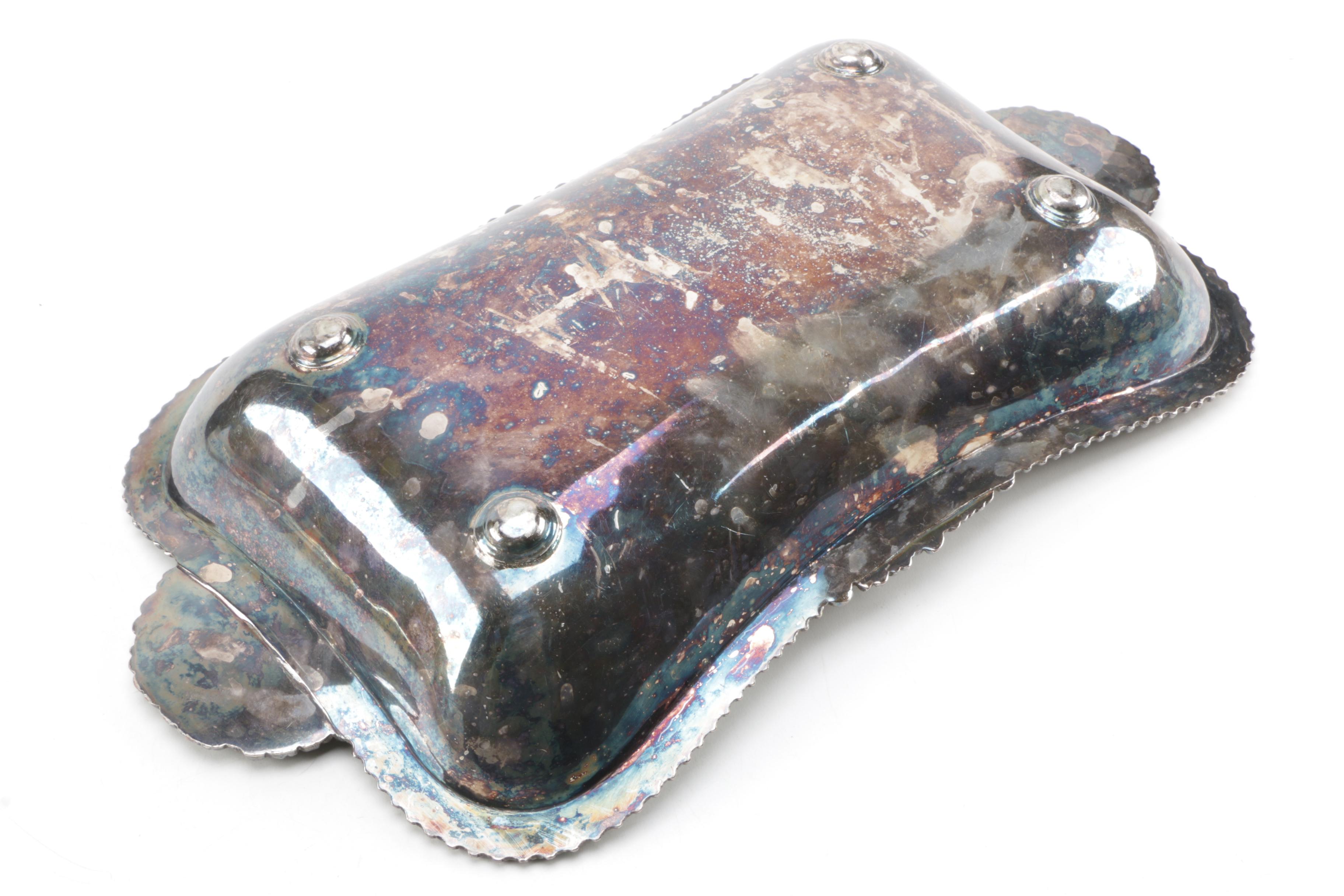 Ellis-Barker Silver Co. Silver Plate Tray with Additional Piece
