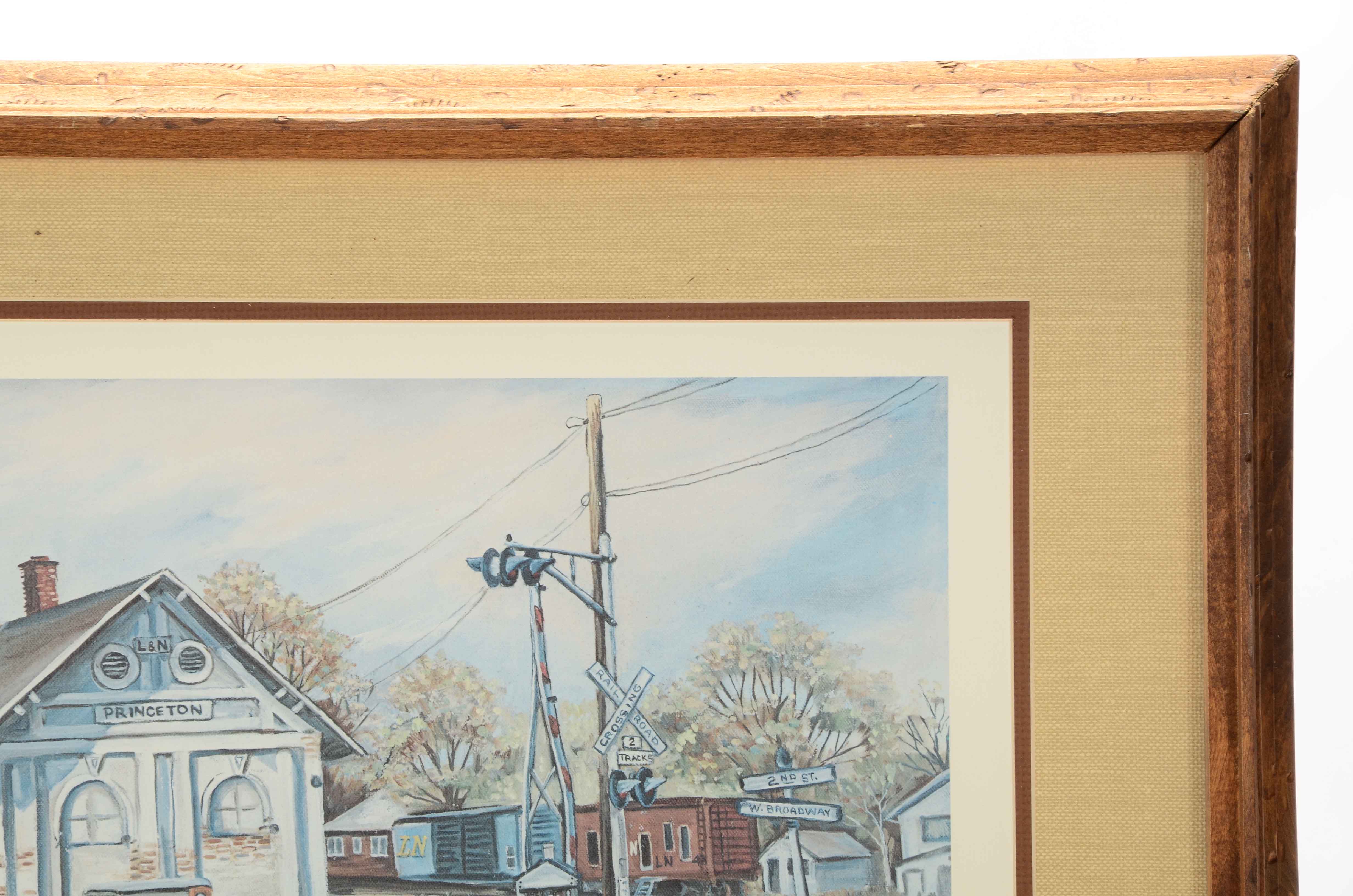 Evelyn Steinkuhl Signed Limited Edition Offset Lithgoraph "Princeton Rails"