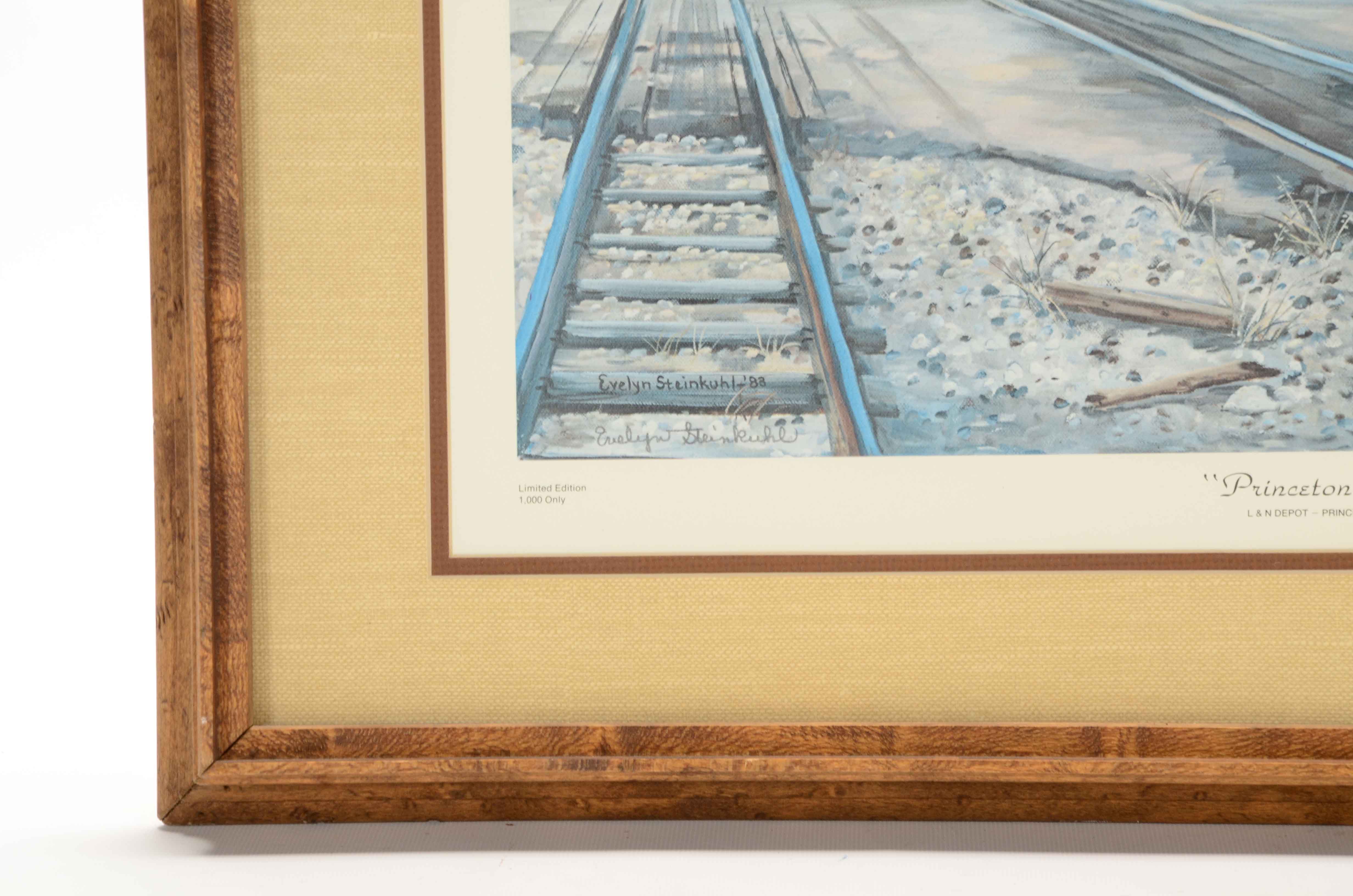 Evelyn Steinkuhl Signed Limited Edition Offset Lithgoraph "Princeton Rails"