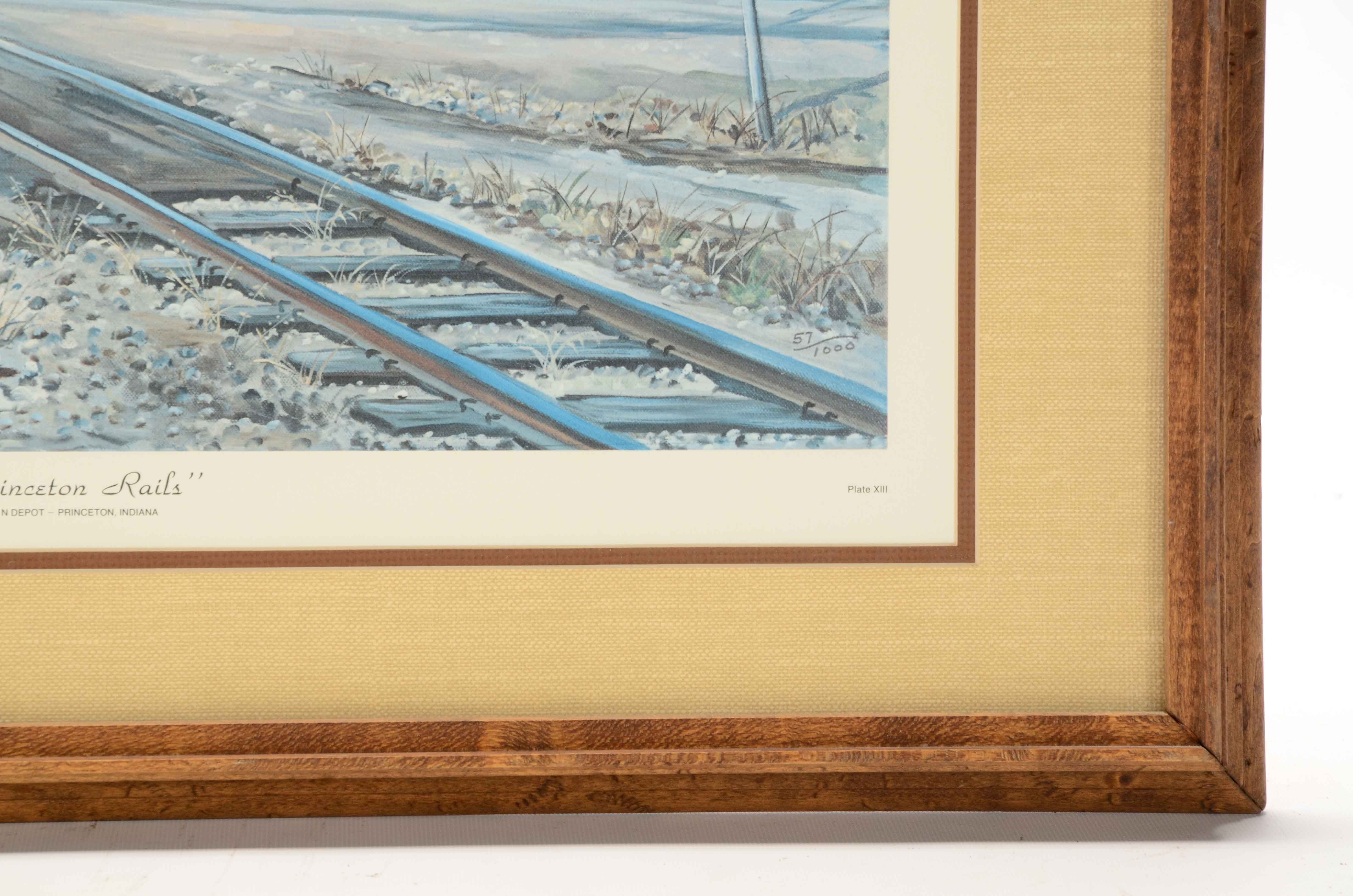 Evelyn Steinkuhl Signed Limited Edition Offset Lithgoraph "Princeton Rails"