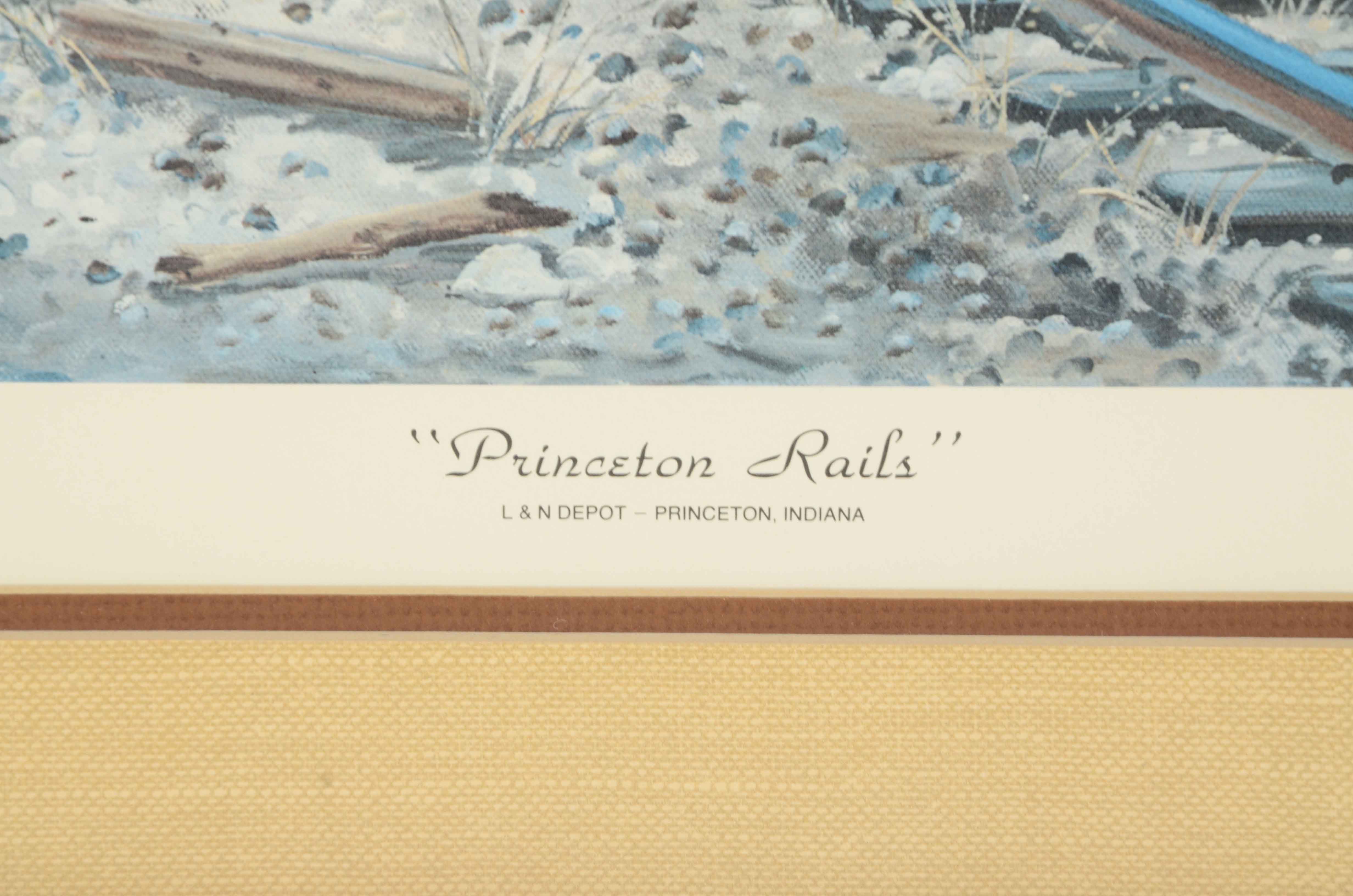 Evelyn Steinkuhl Signed Limited Edition Offset Lithgoraph "Princeton Rails"
