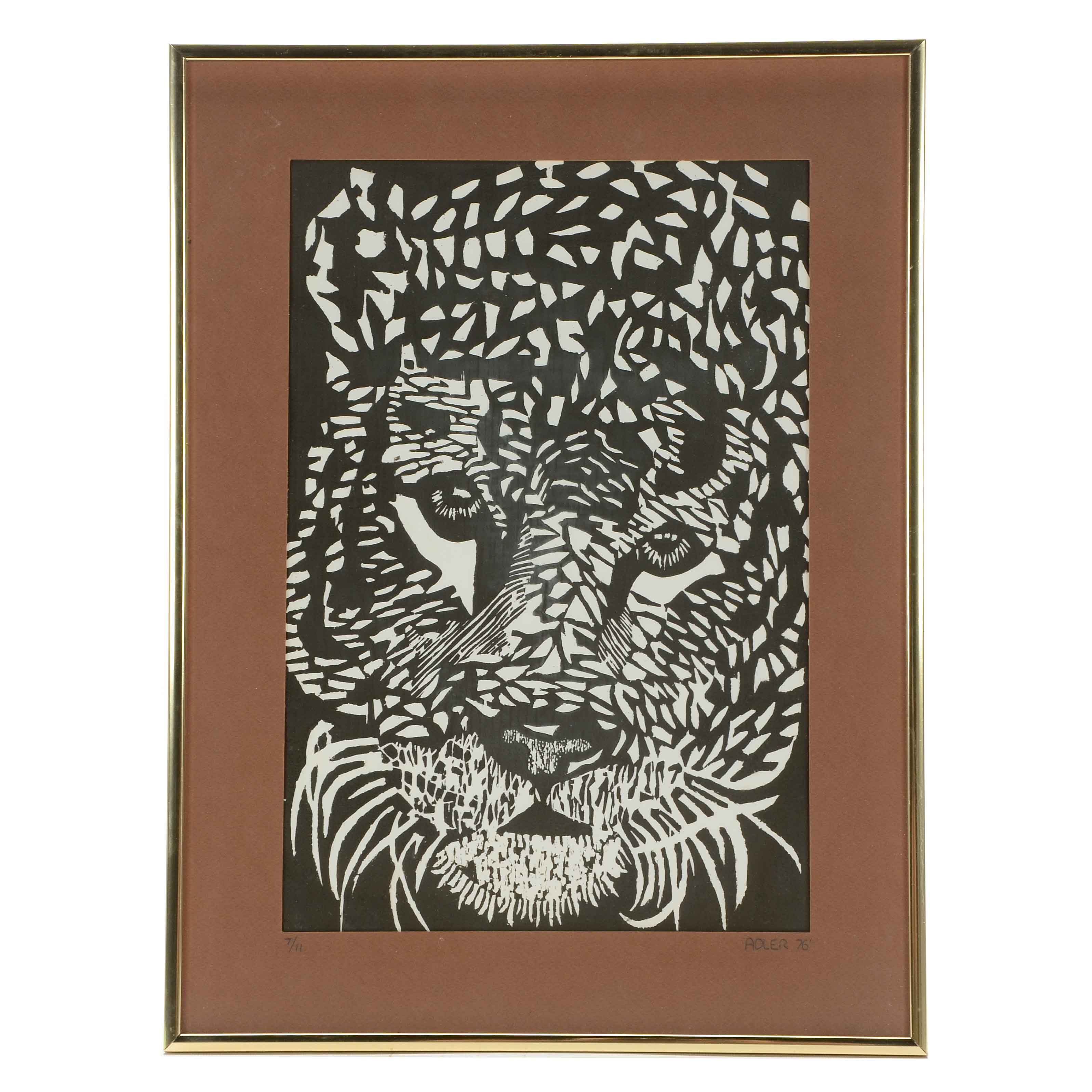 Adler Signed Limited Edition Woodcut