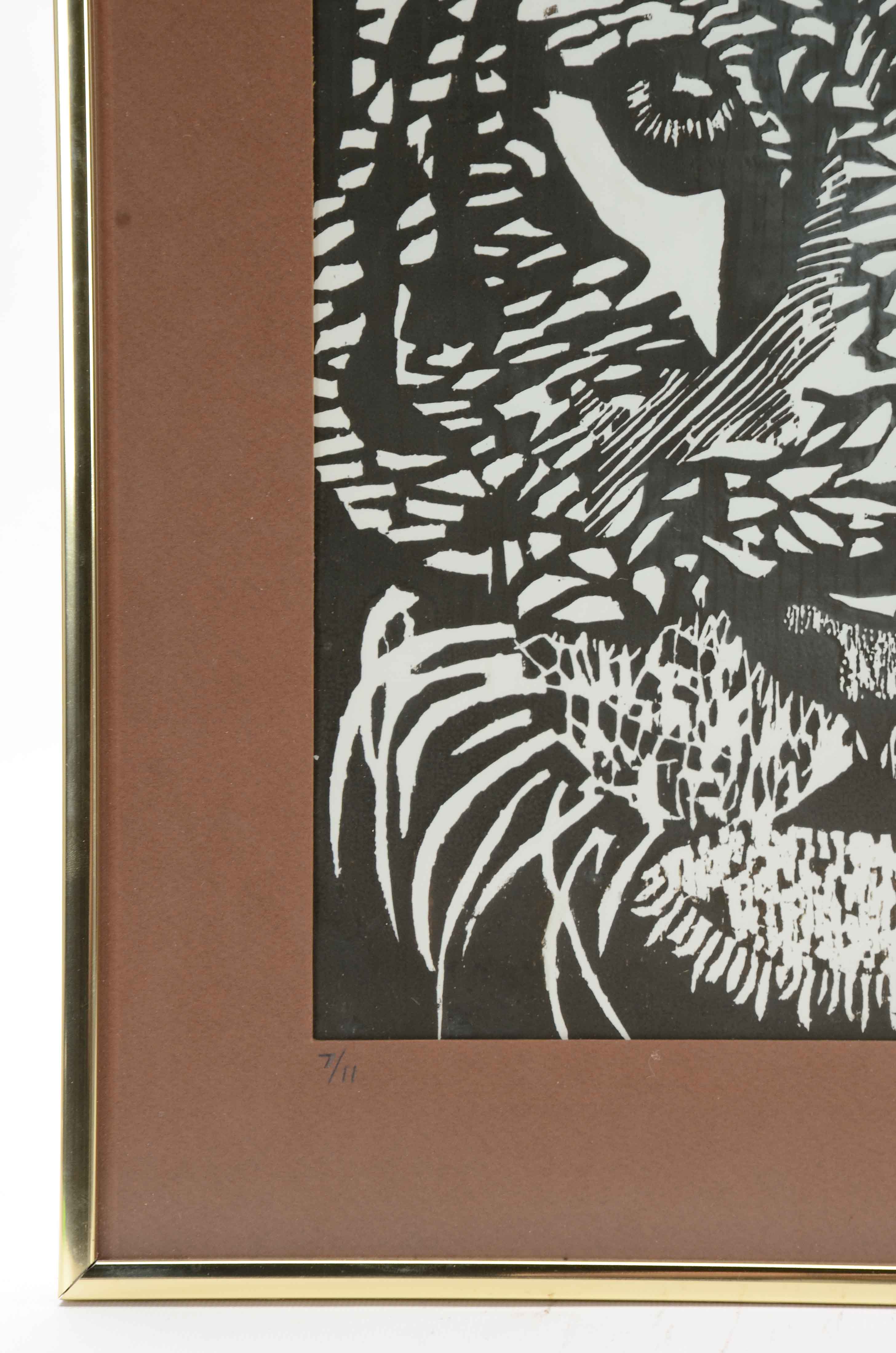 Adler Signed Limited Edition Woodcut