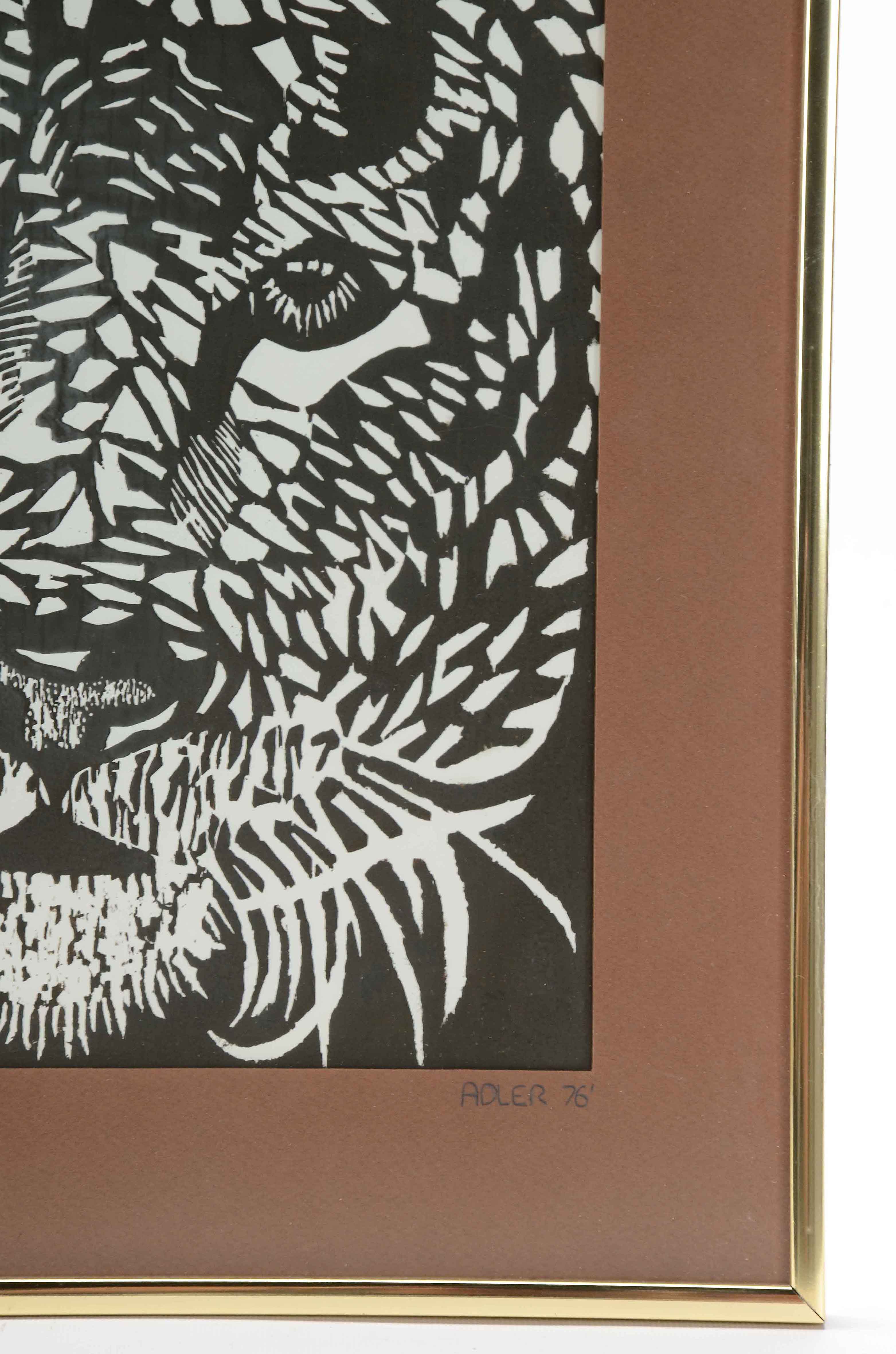 Adler Signed Limited Edition Woodcut