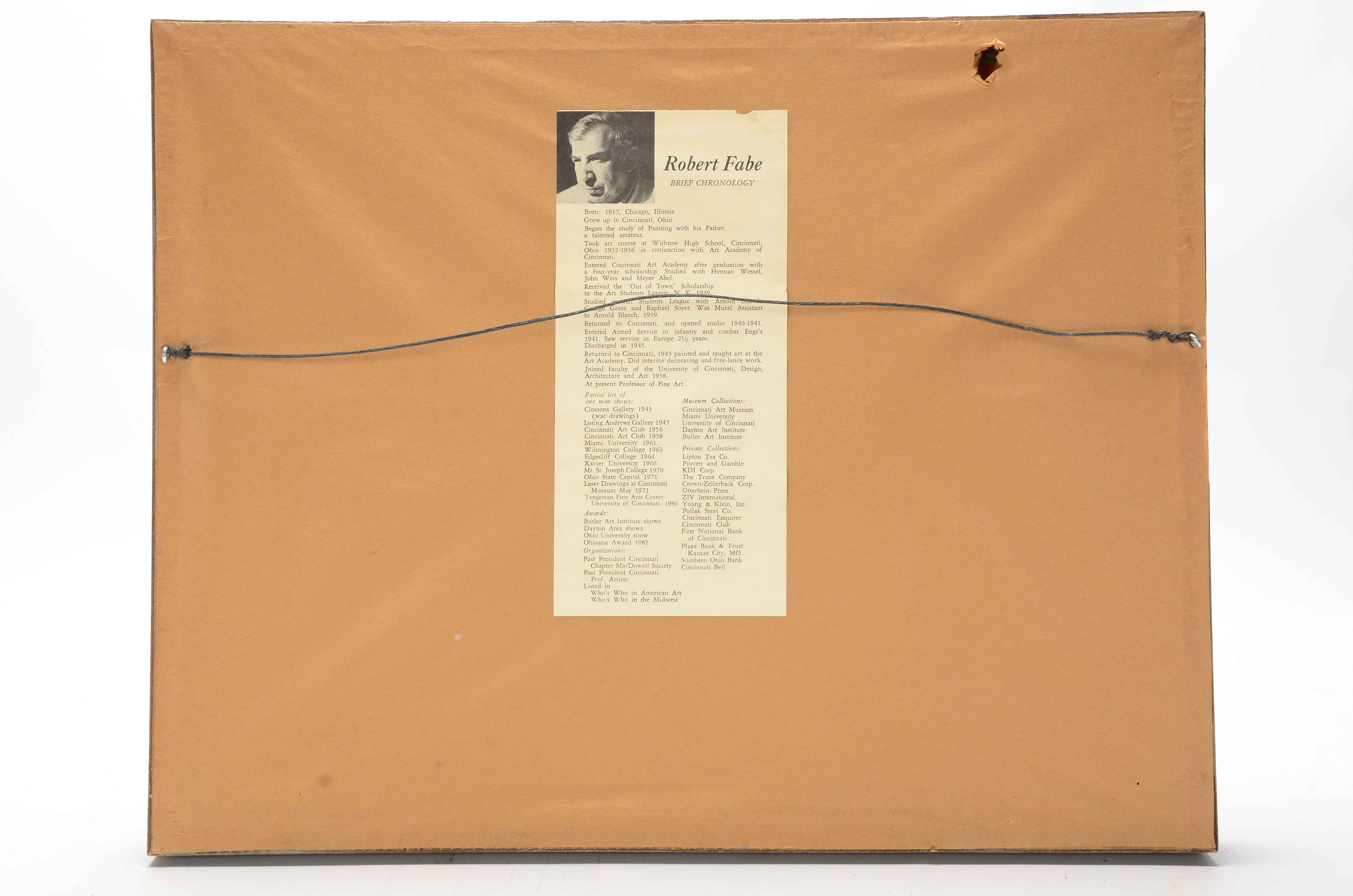 Robert Fabe Signed Original Watercolor Coastal Painting