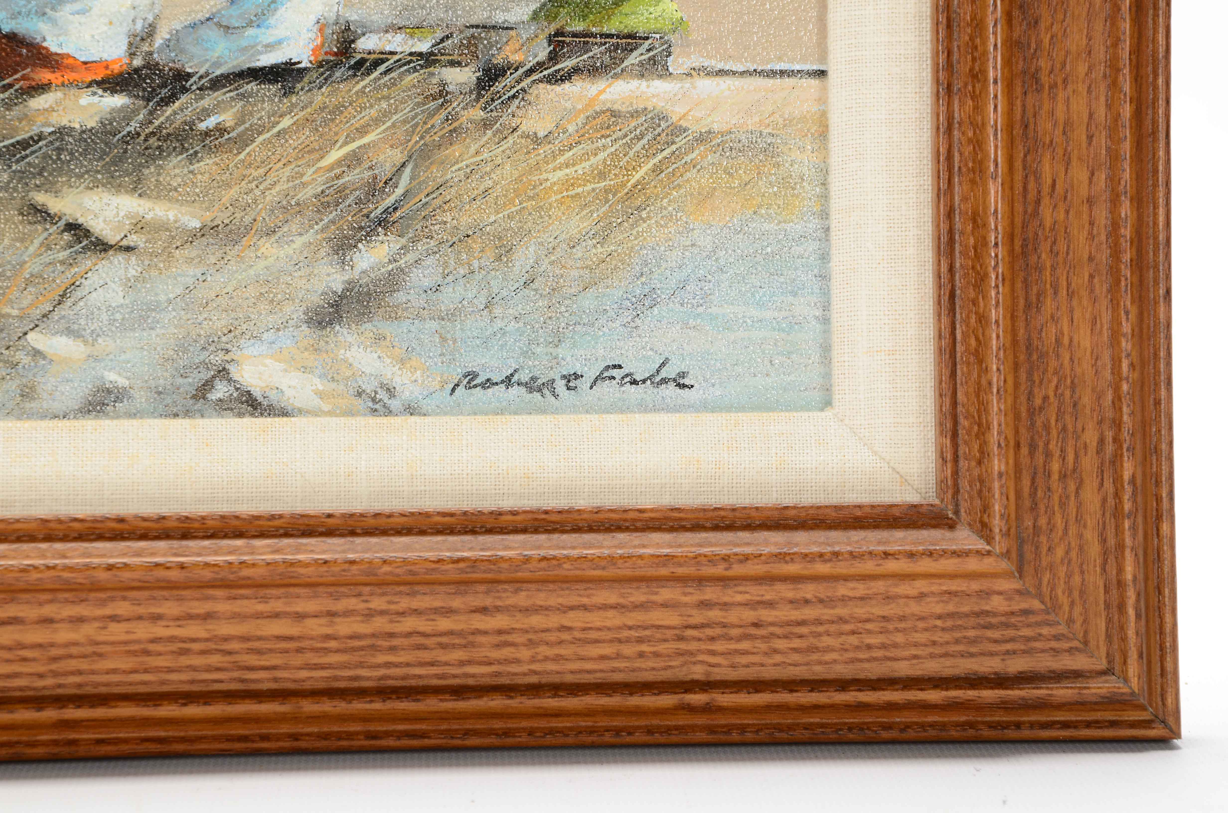 Robert Fabe Original Oil Painting on Canvas Board