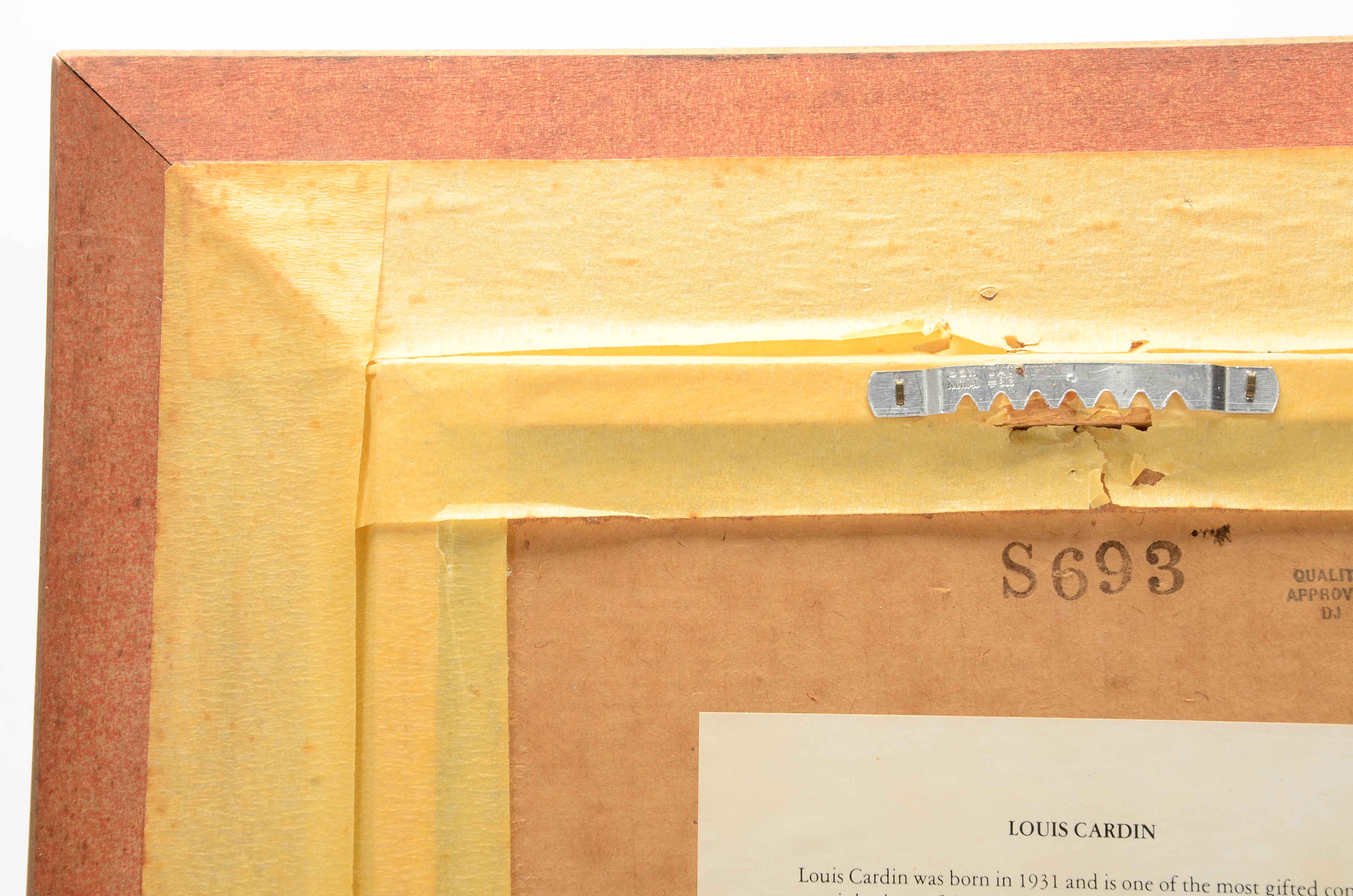 Louis Cardin Original Enamel Painting on Copper