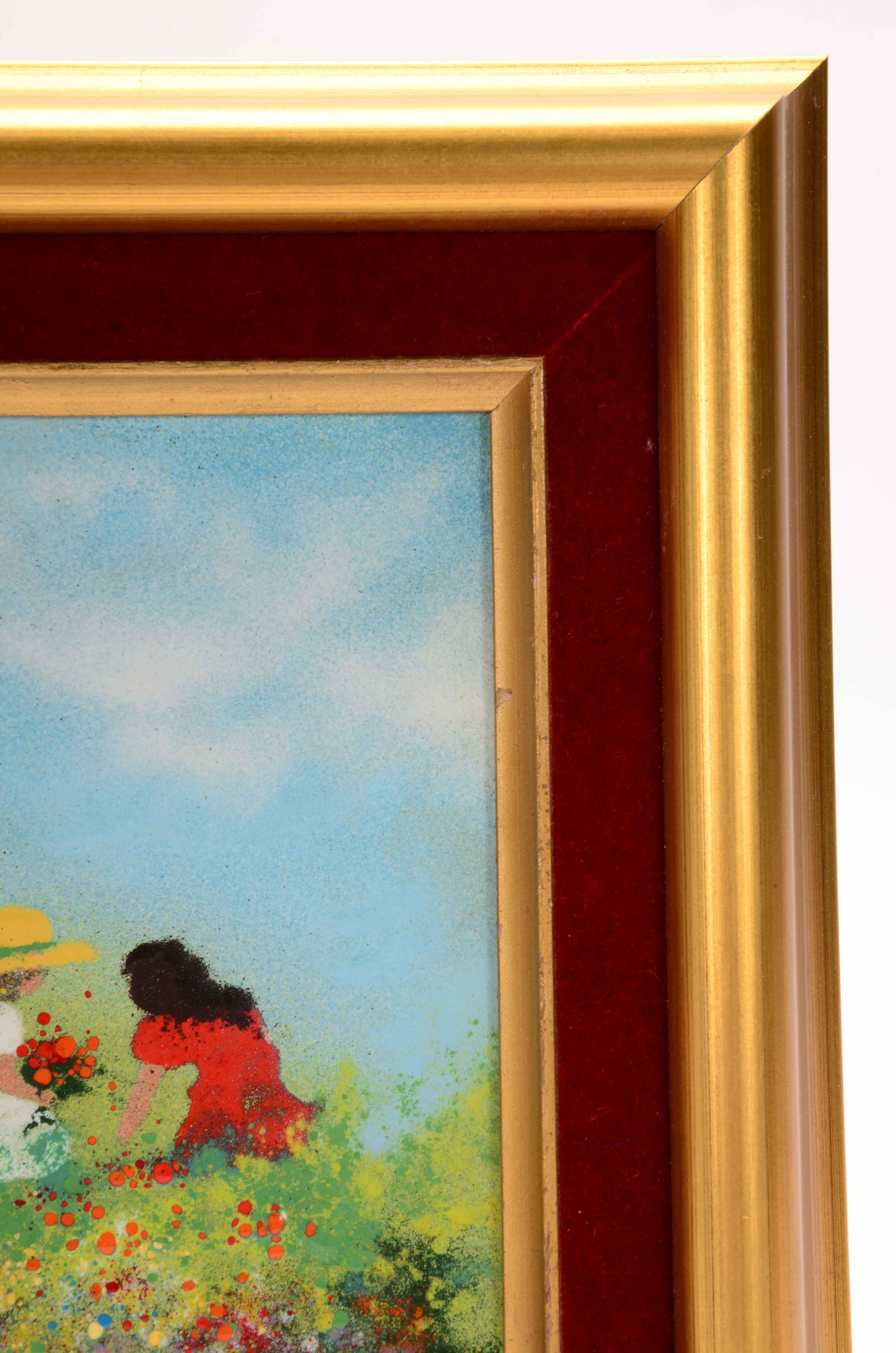 Fleming Original Enamel Painting on Copper