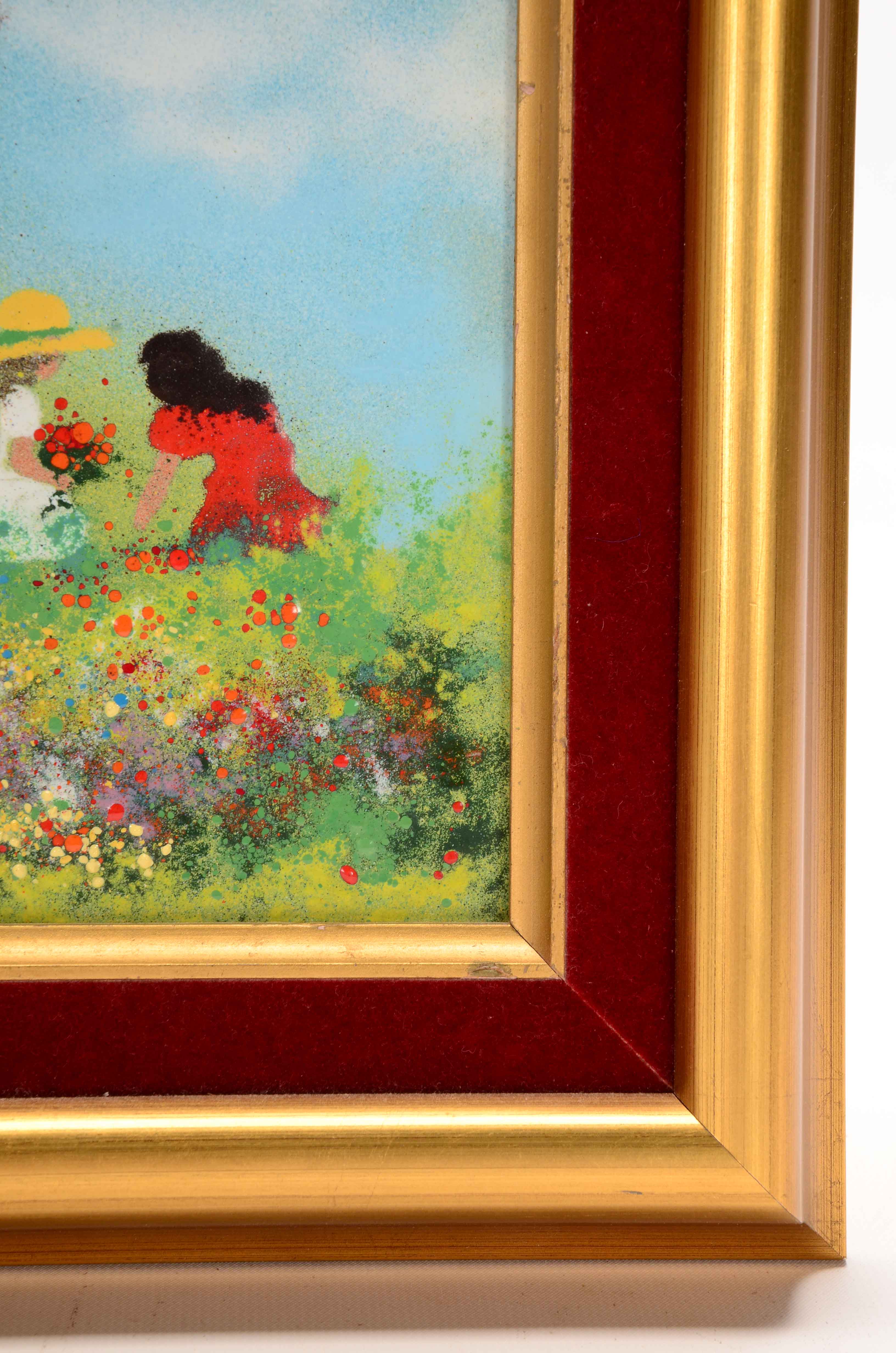 Fleming Original Enamel Painting on Copper