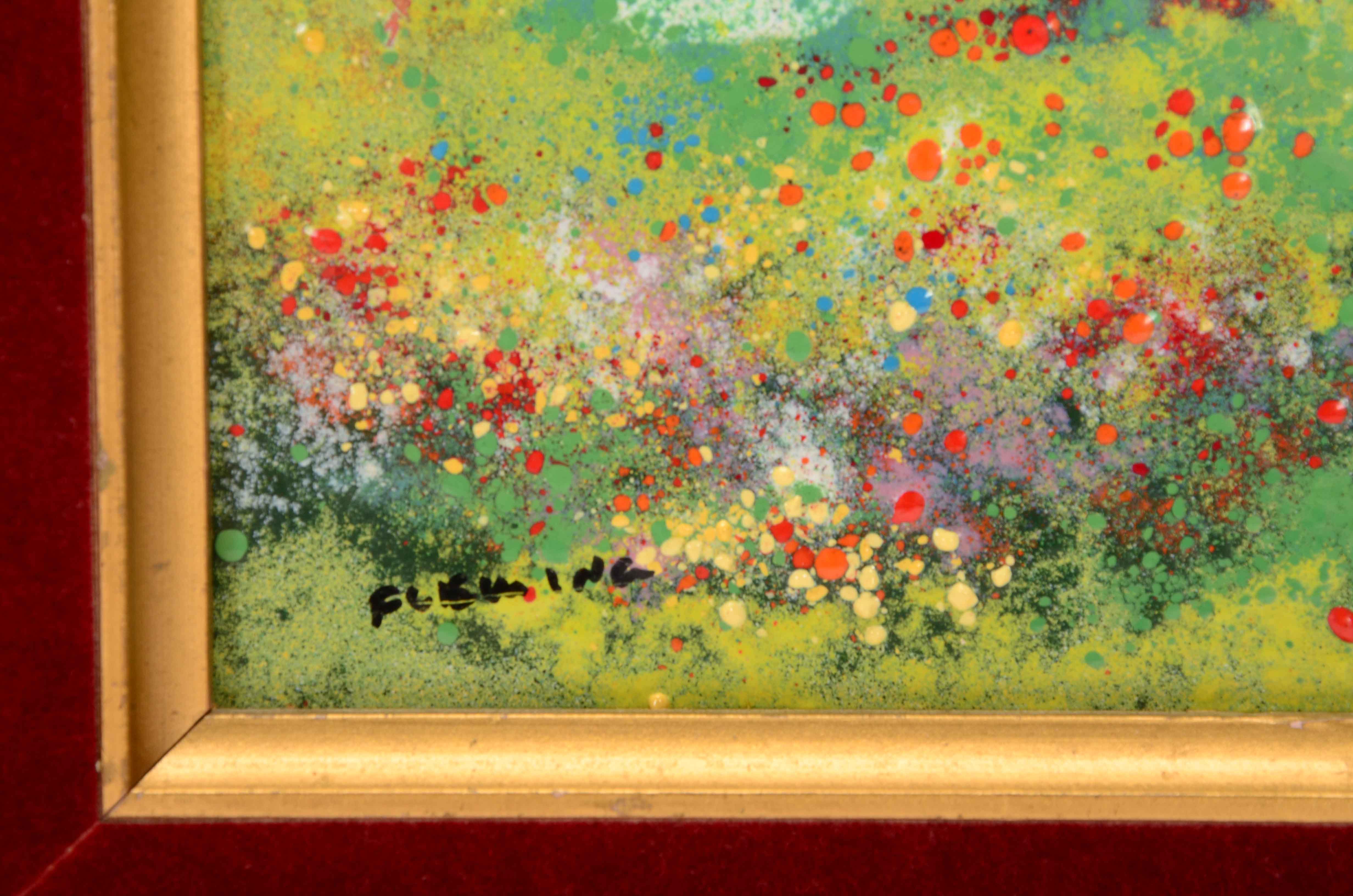 Fleming Original Enamel Painting on Copper