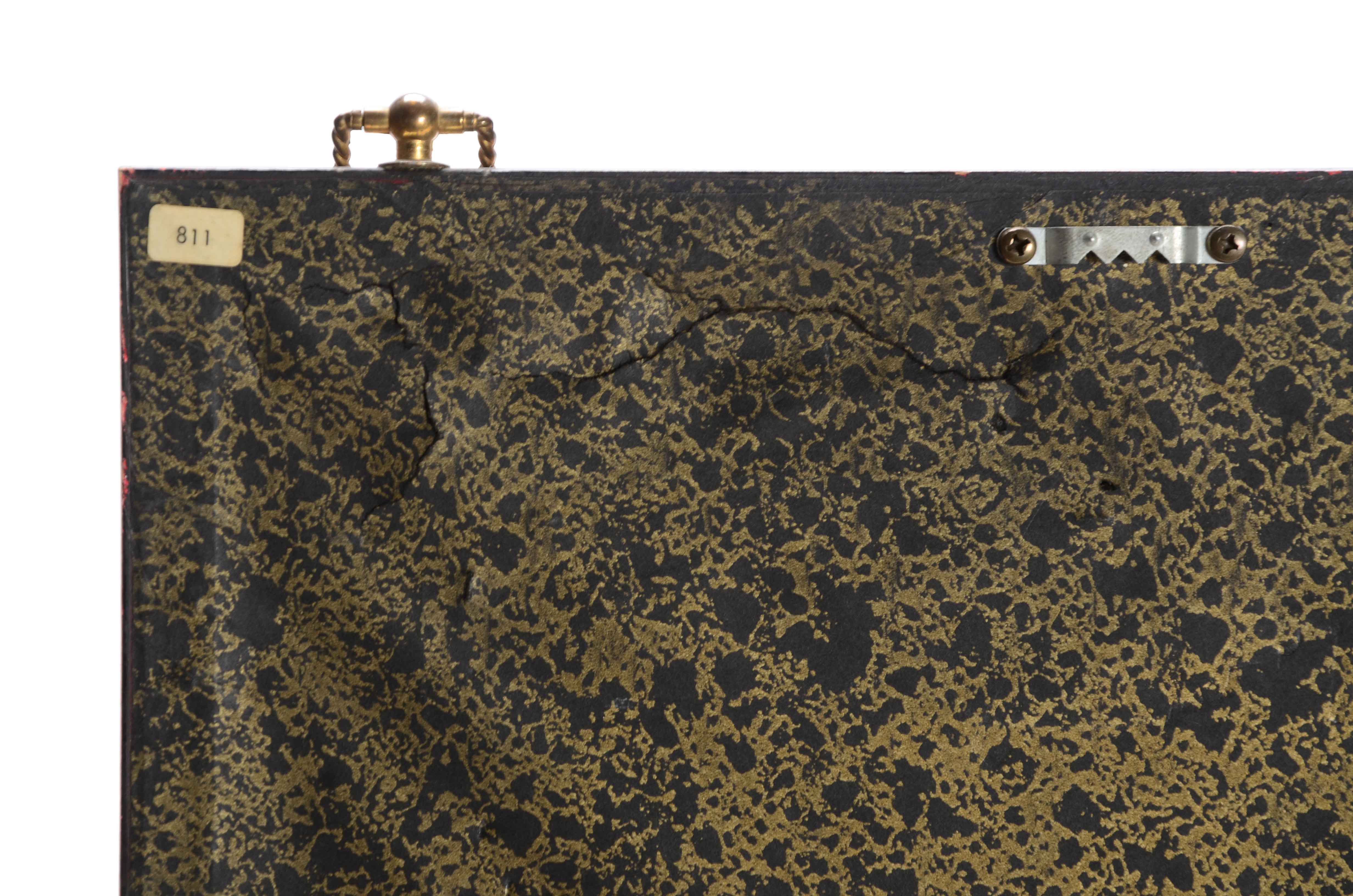 Bas Relief Cast Plaster Medalion of a Fairy and Cherub