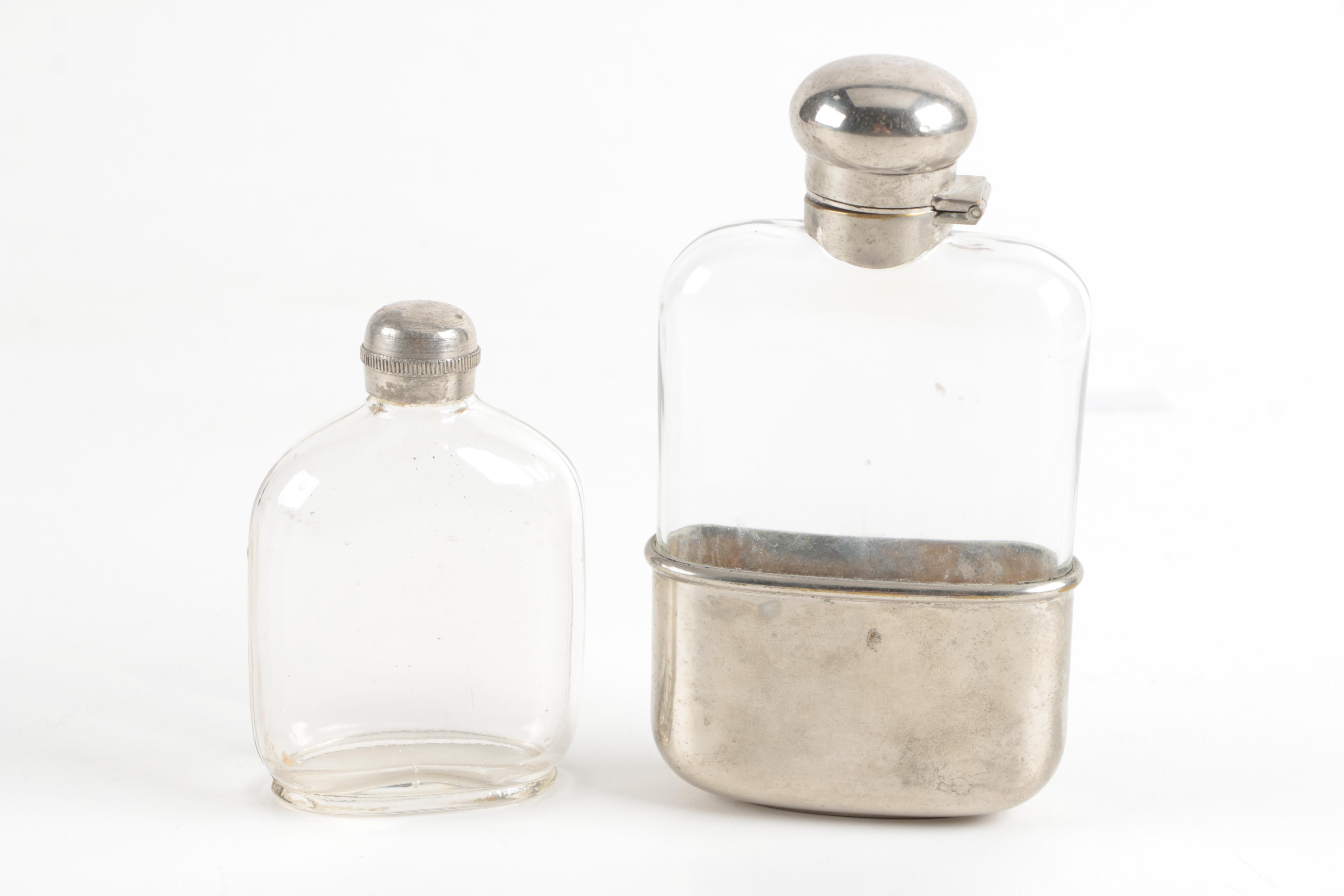 Vintage Ronson Table Top Lighter and Other Silver Plate Accessories
