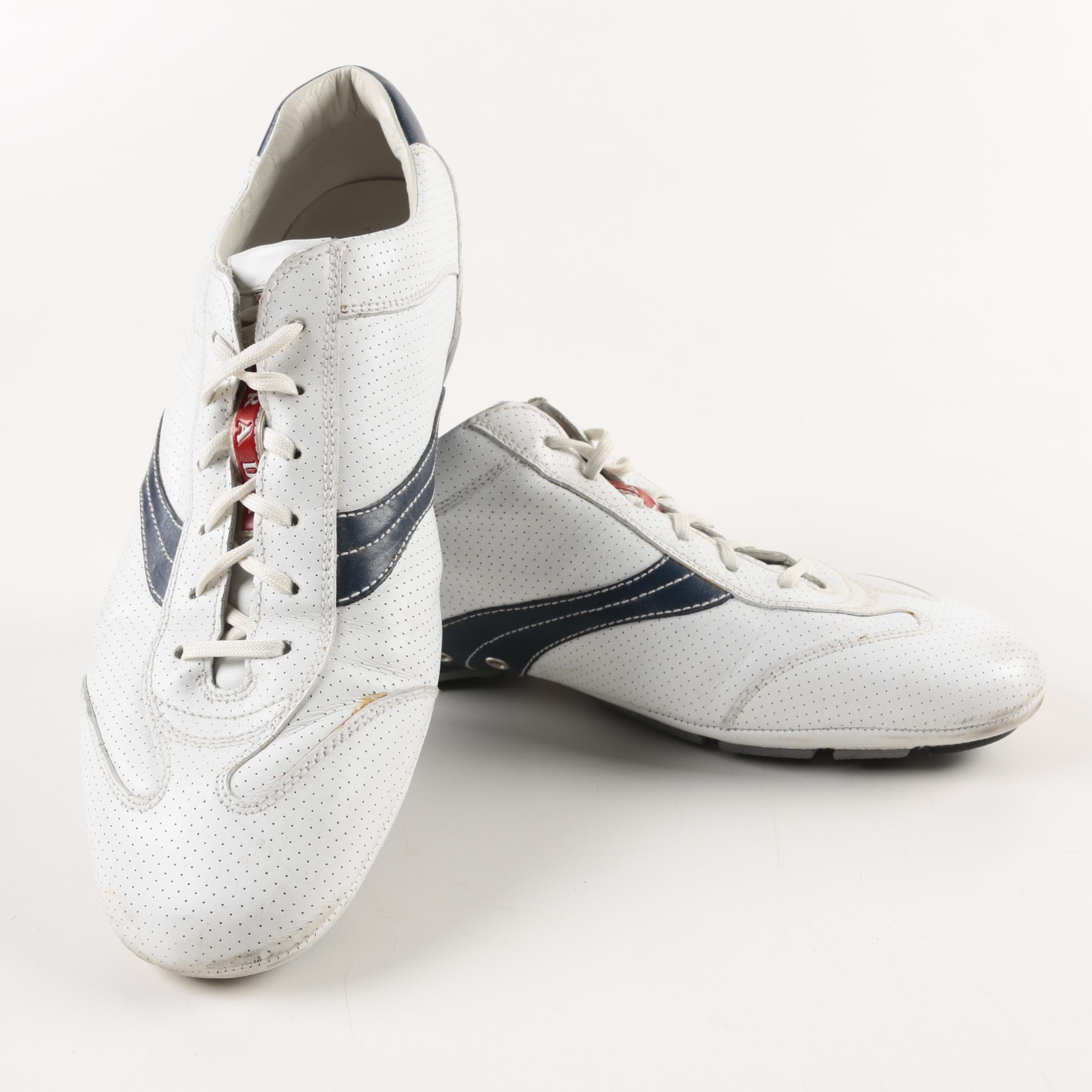 Men's Prada Leather Sneakers