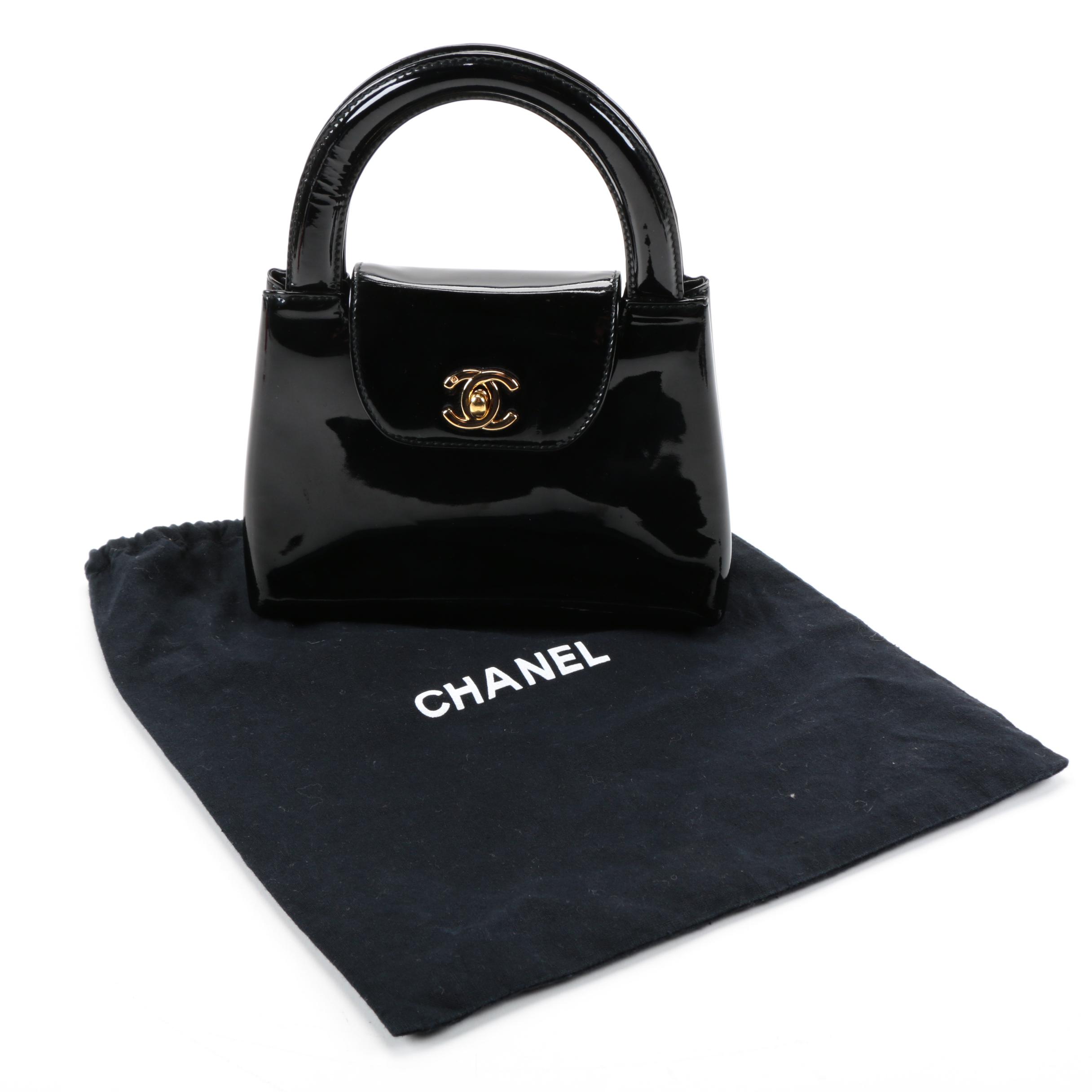 1990s Chanel Patent Leather Mini Bag