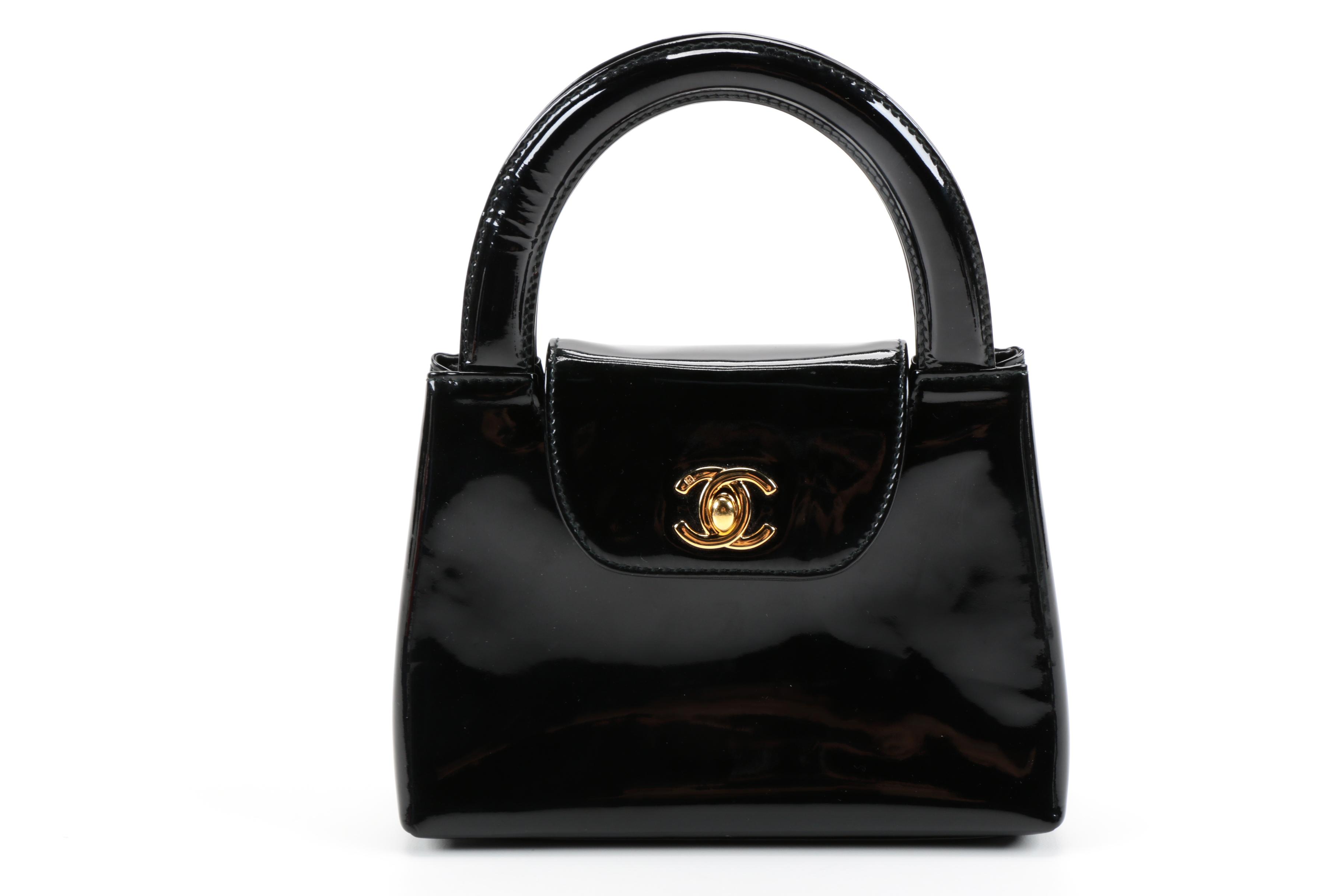 1990s Chanel Patent Leather Mini Bag