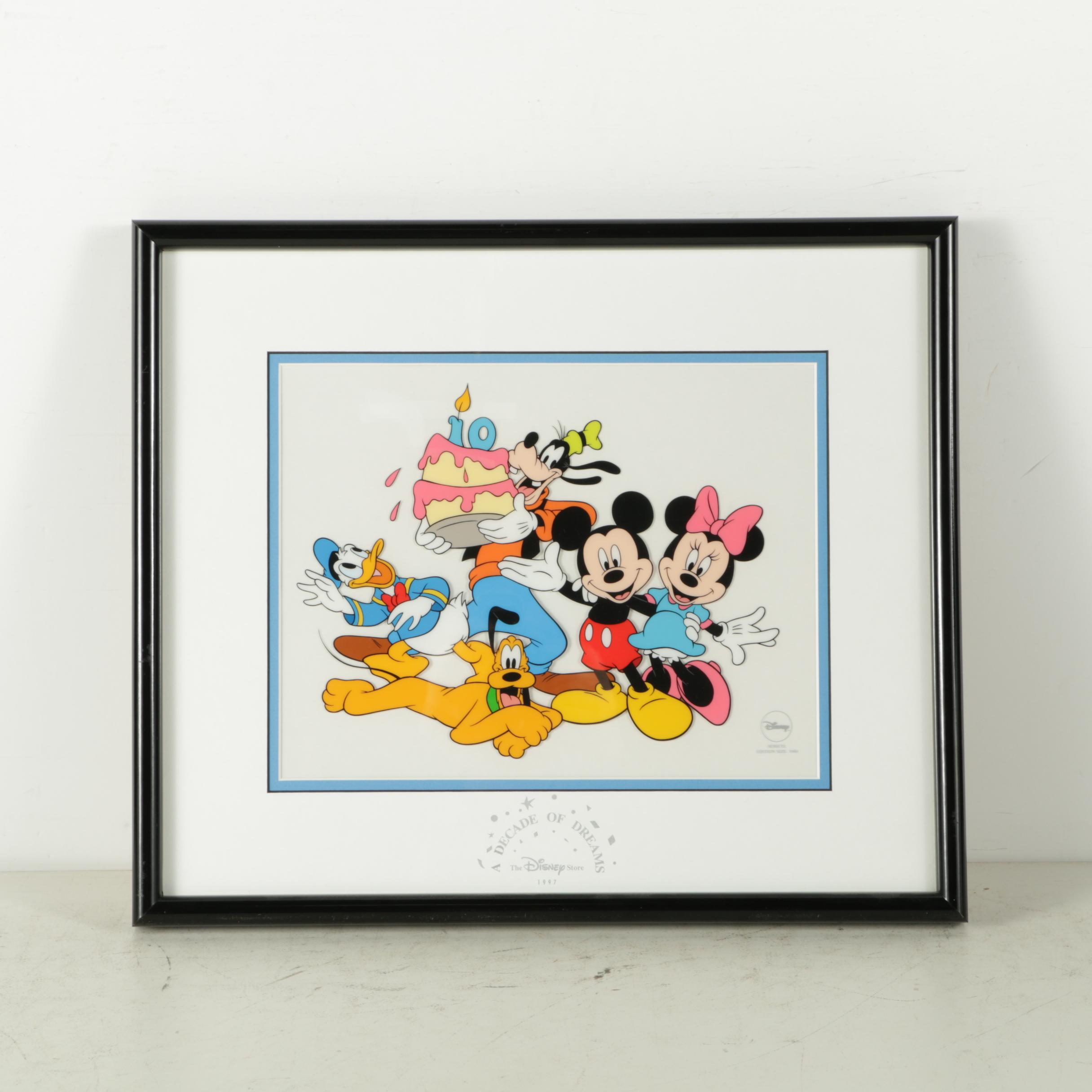 Disney Limited Edition Sericel "A Decade of Dreams"