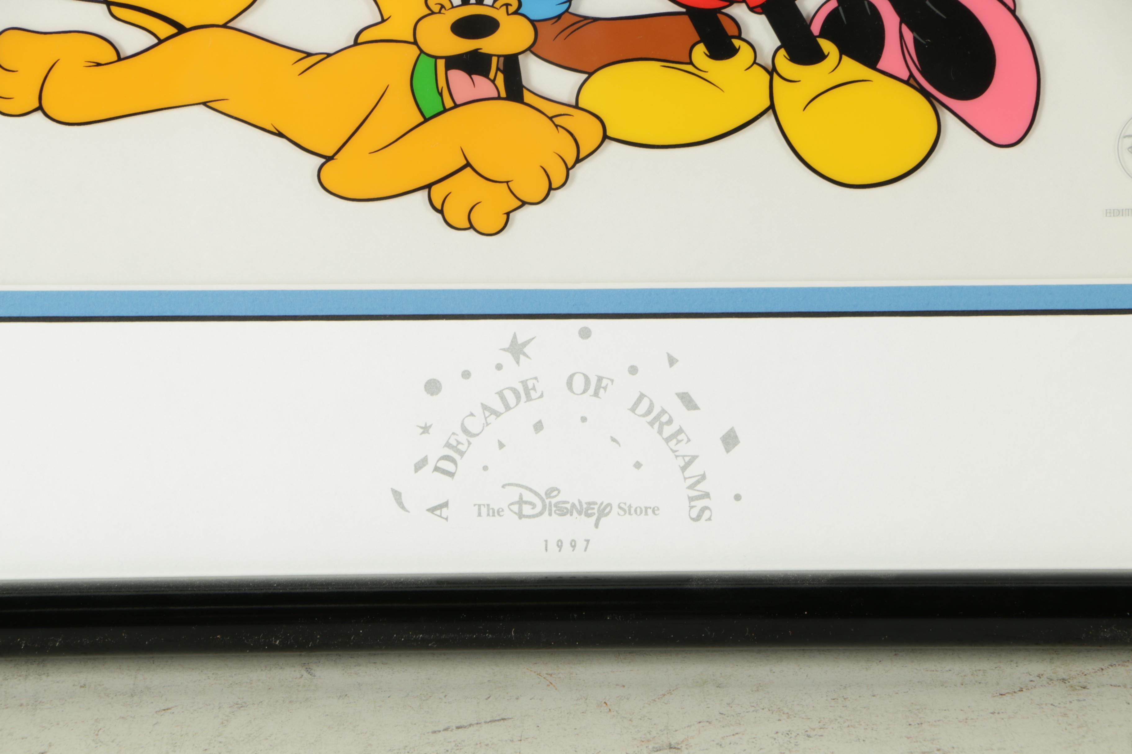 Disney Limited Edition Sericel "A Decade of Dreams"