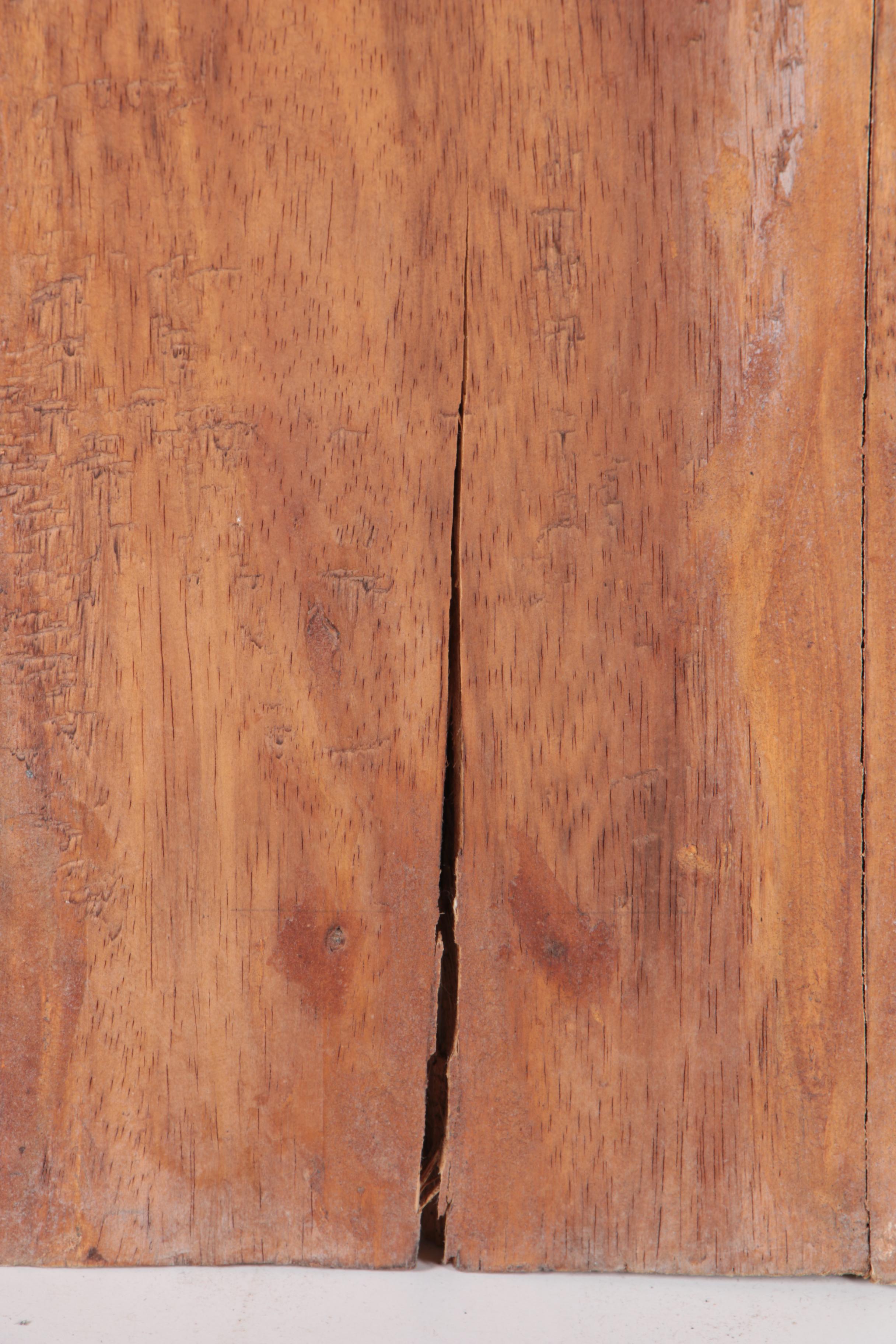 Carved Walnut Cabinet and Two Arrows