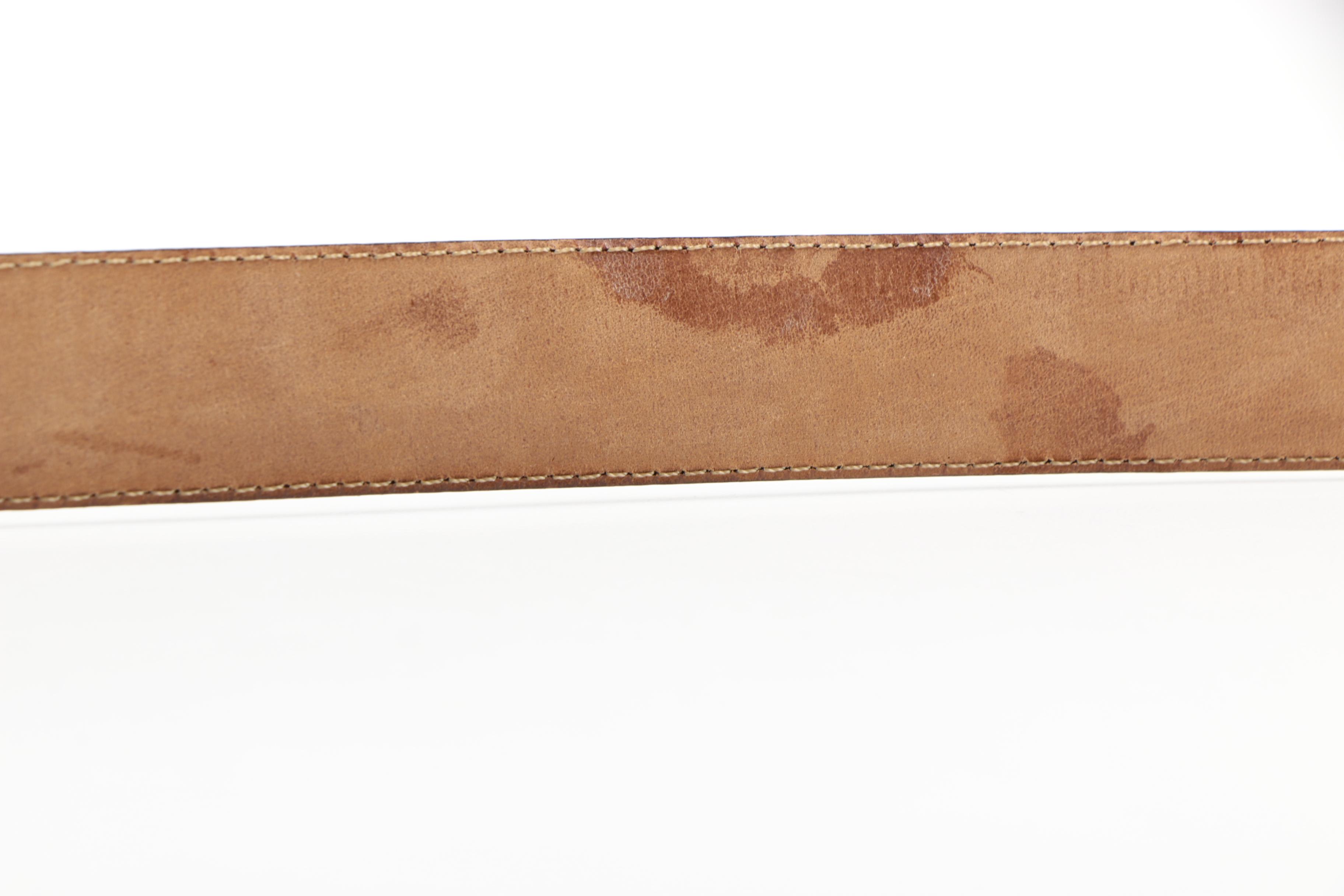 Saks Fifth Avenue Dark Brown Caiman Crocodile Belts