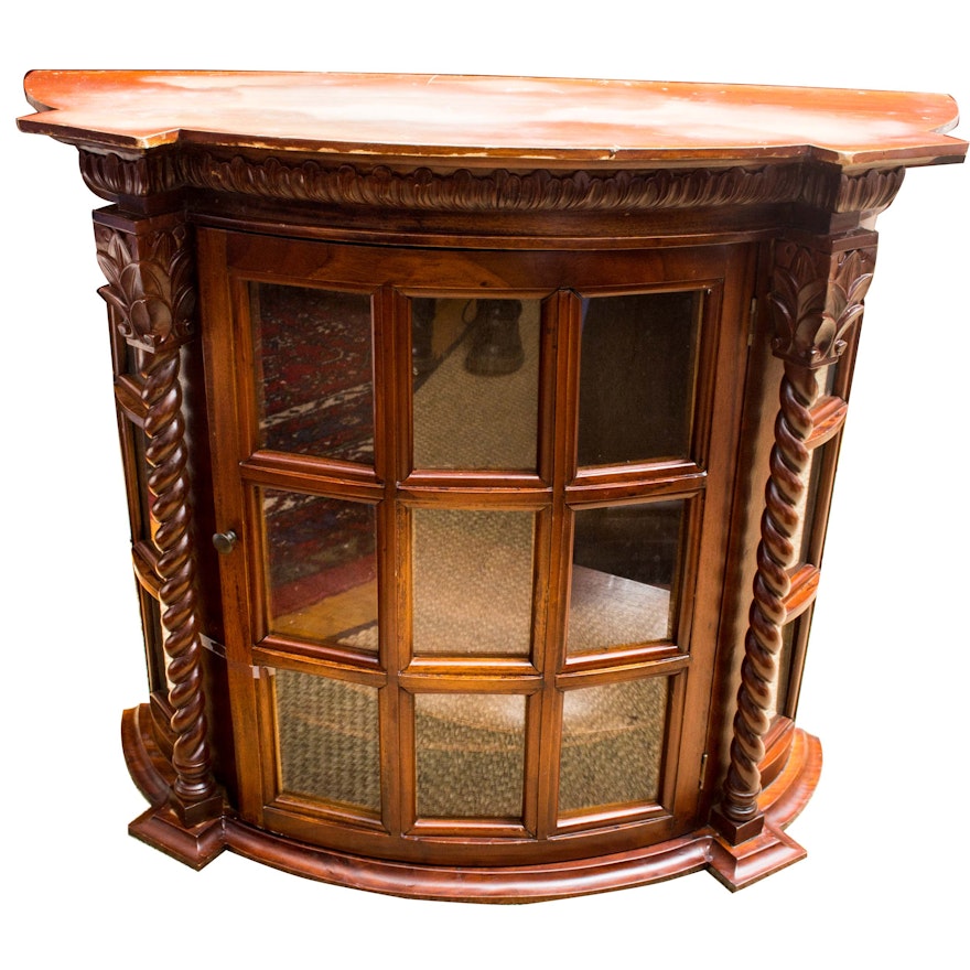 Mahogany and Glass Curio Cabinet
