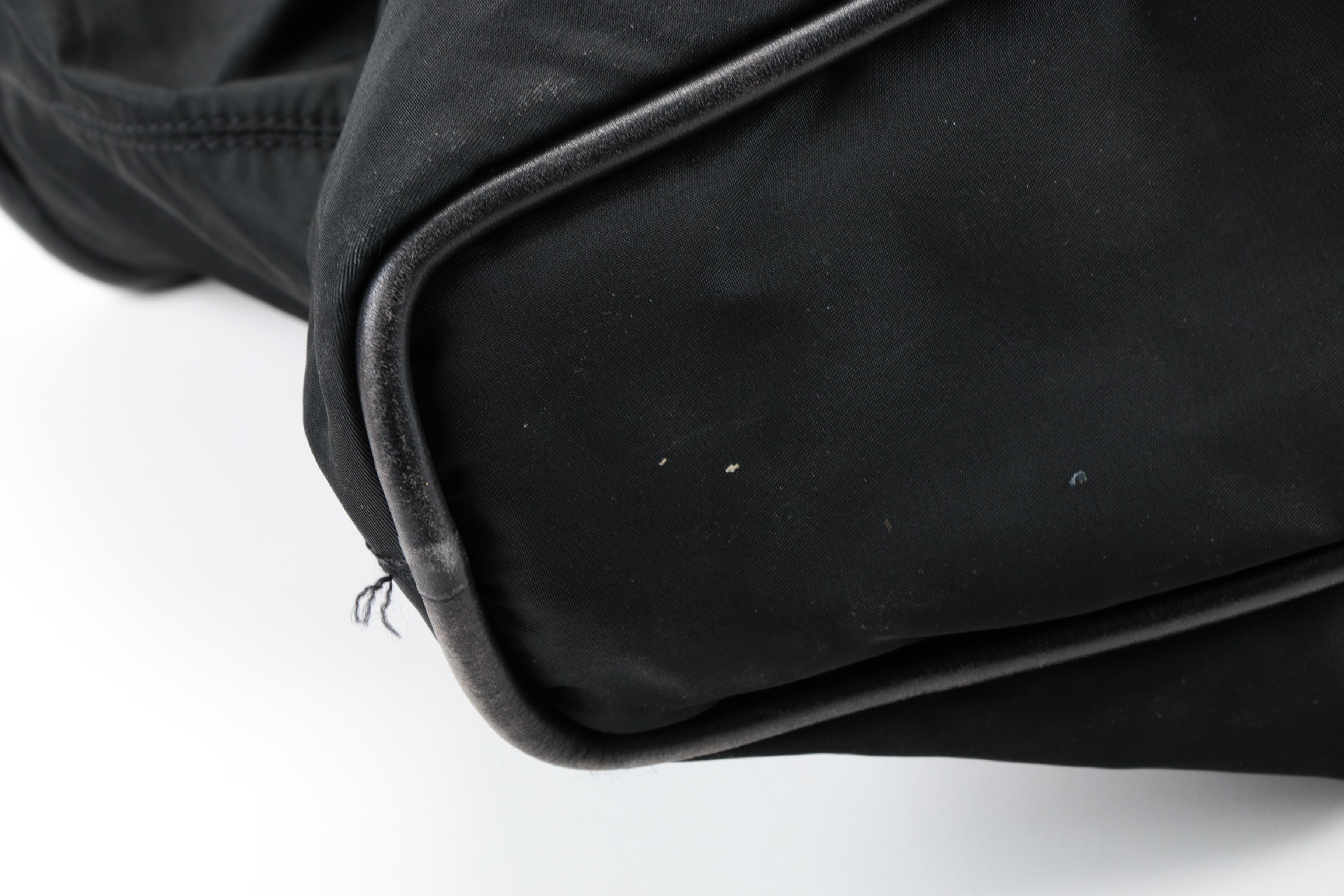 Céline Black Nylon Tote and Leather Coin Purse