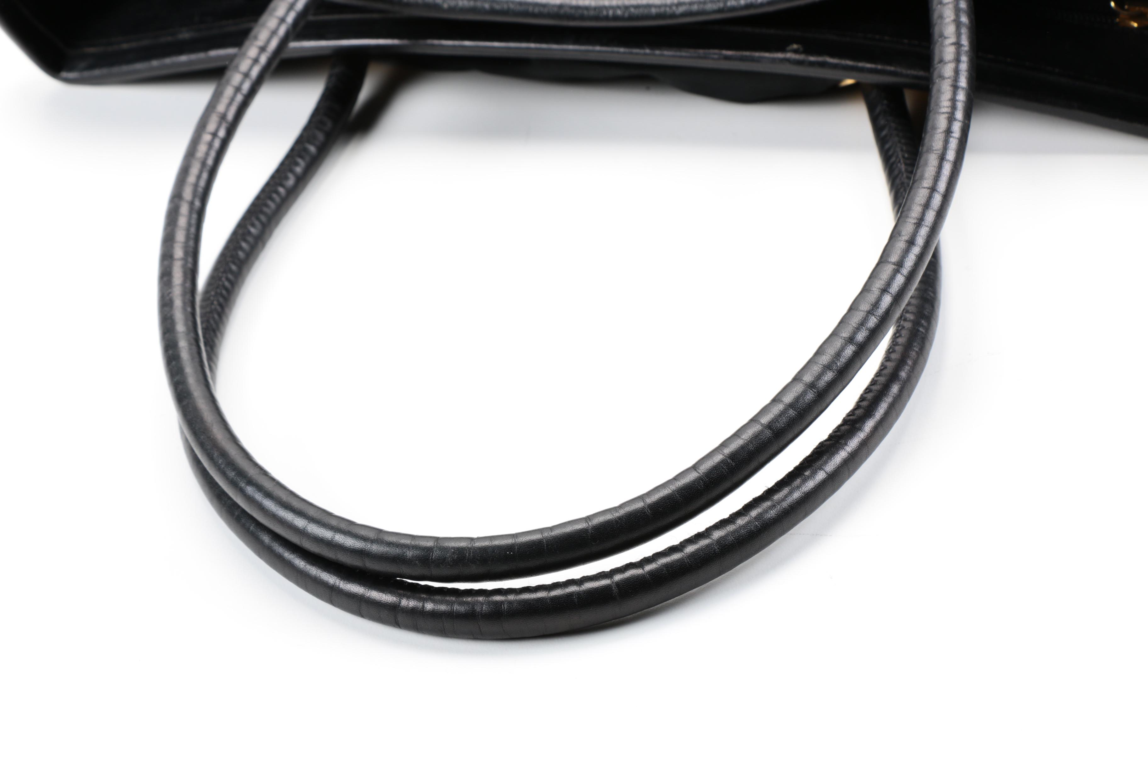 Céline Black Nylon Tote and Leather Coin Purse