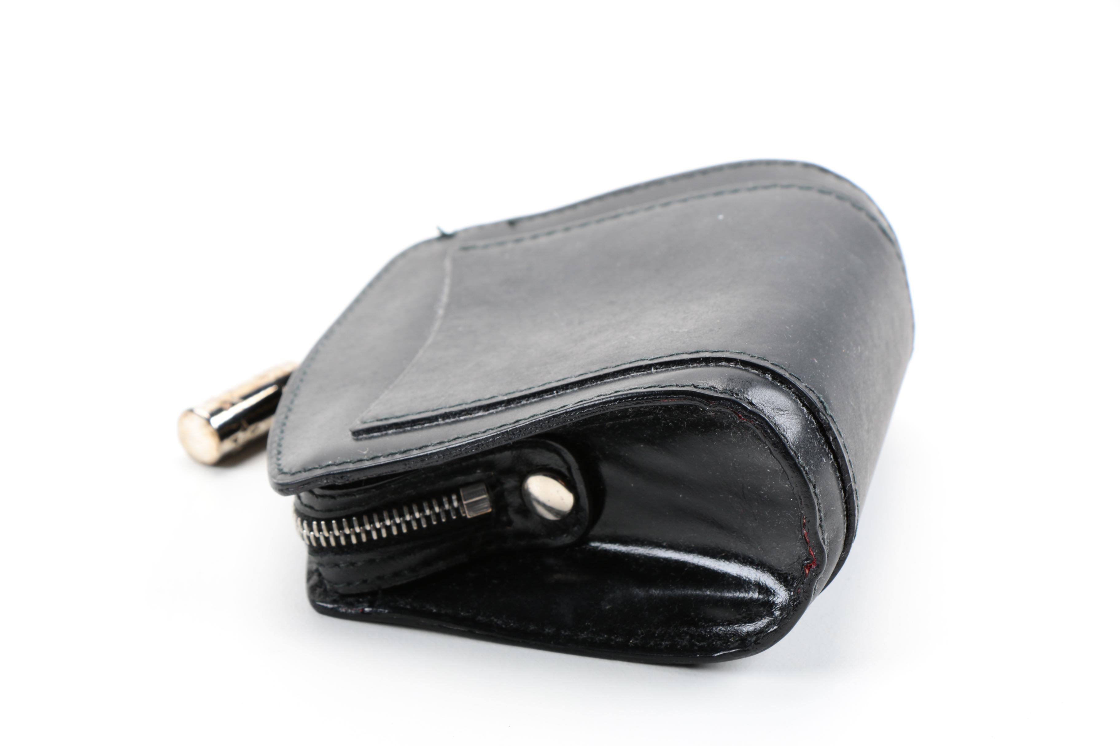 Céline Black Nylon Tote and Leather Coin Purse