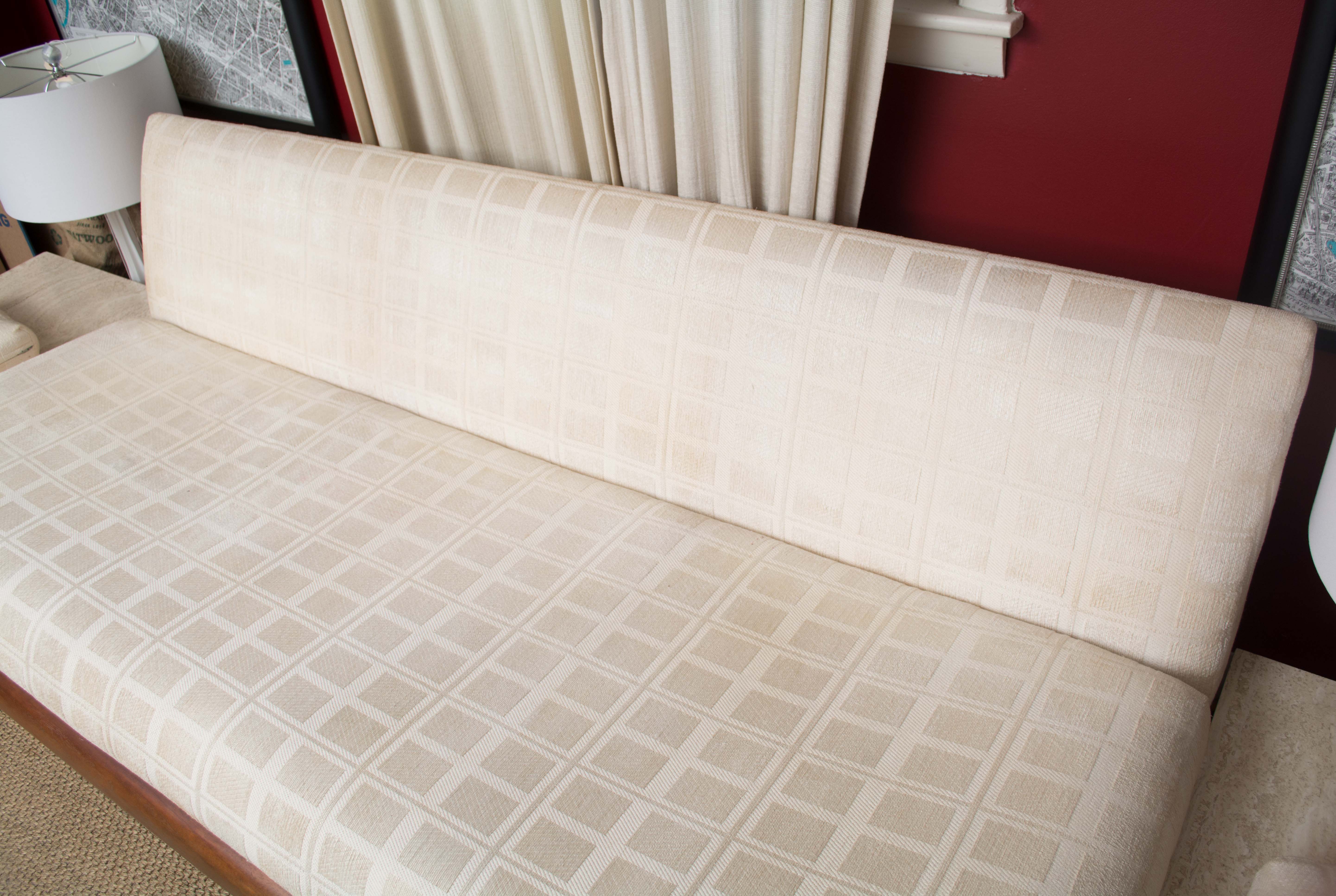 Adrian Pearsall Platform Sofa with Travertine End Tables