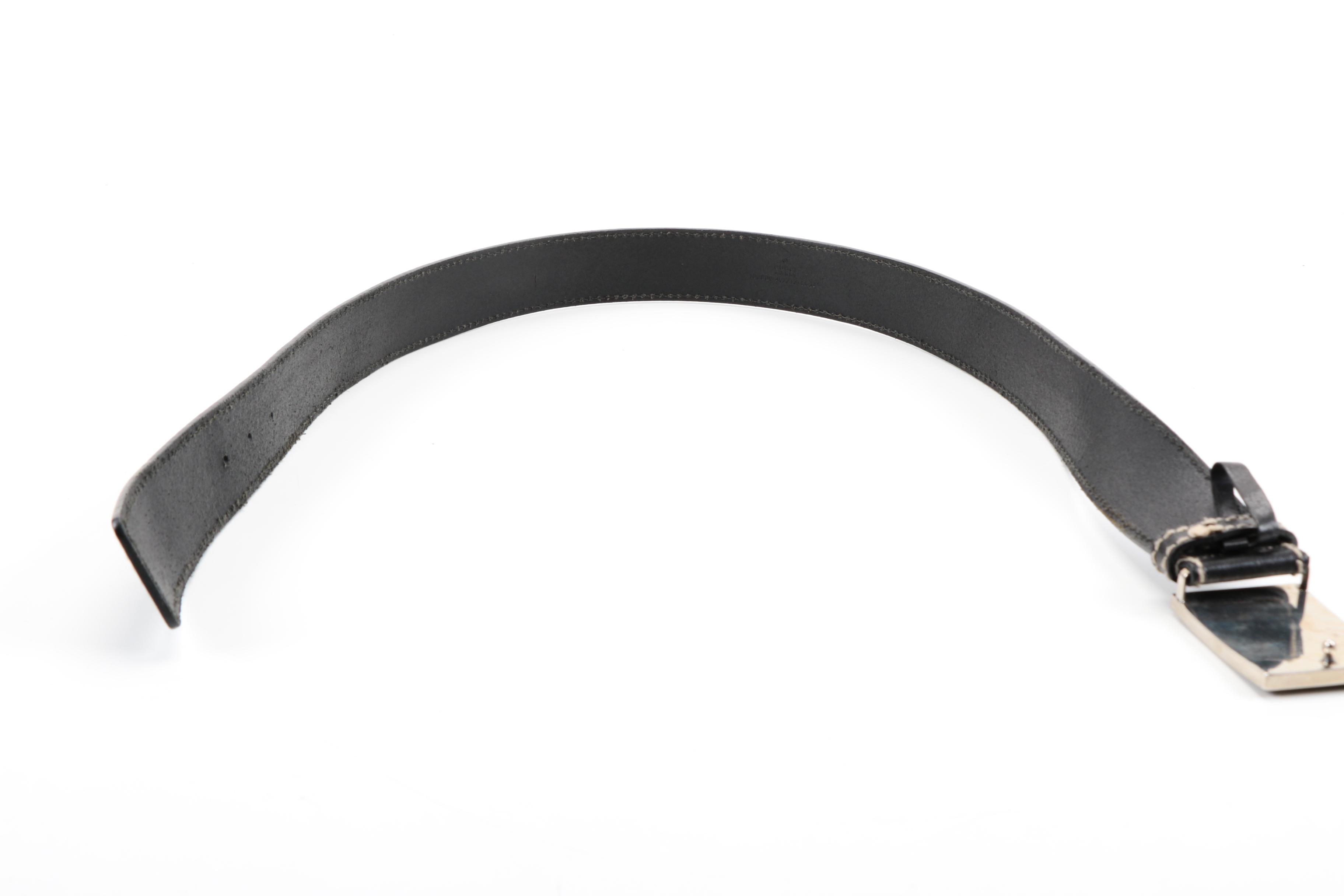 Gucci Black Leather Belt