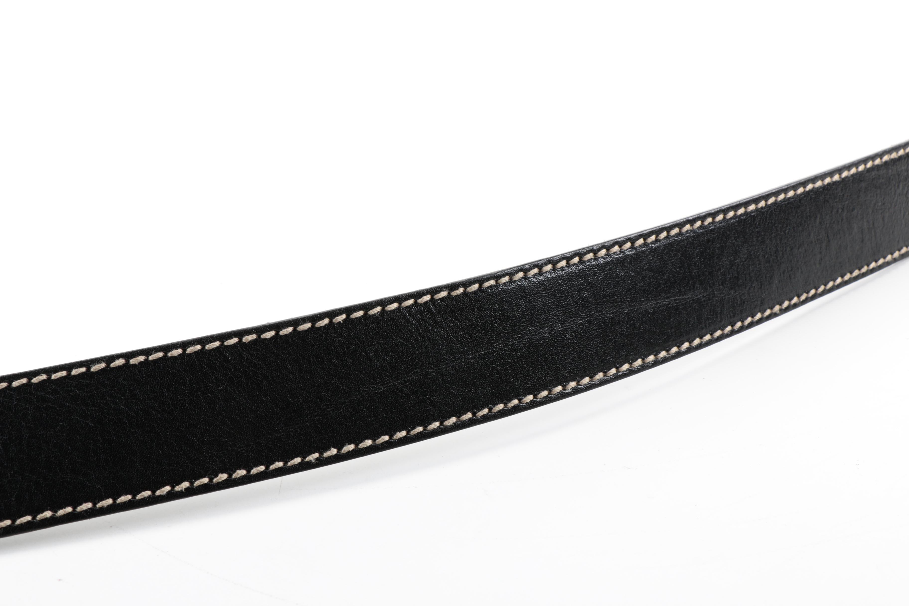 Gucci Black Leather Belt