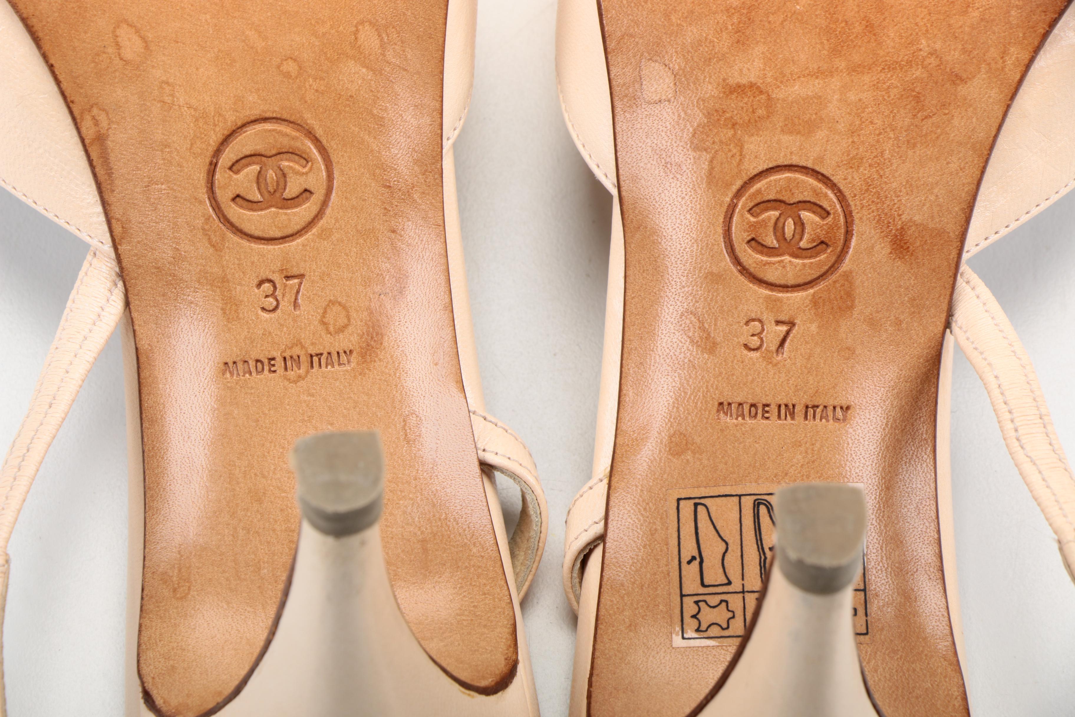 Chanel Sling Back Pumps