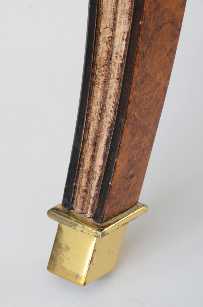 Hand Painted Curved Back Arm Chair By Sherrill