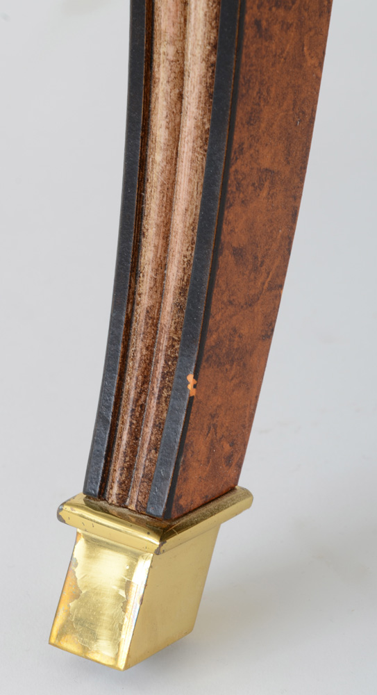 Hand Painted Curved Back Arm Chair By Sherrill