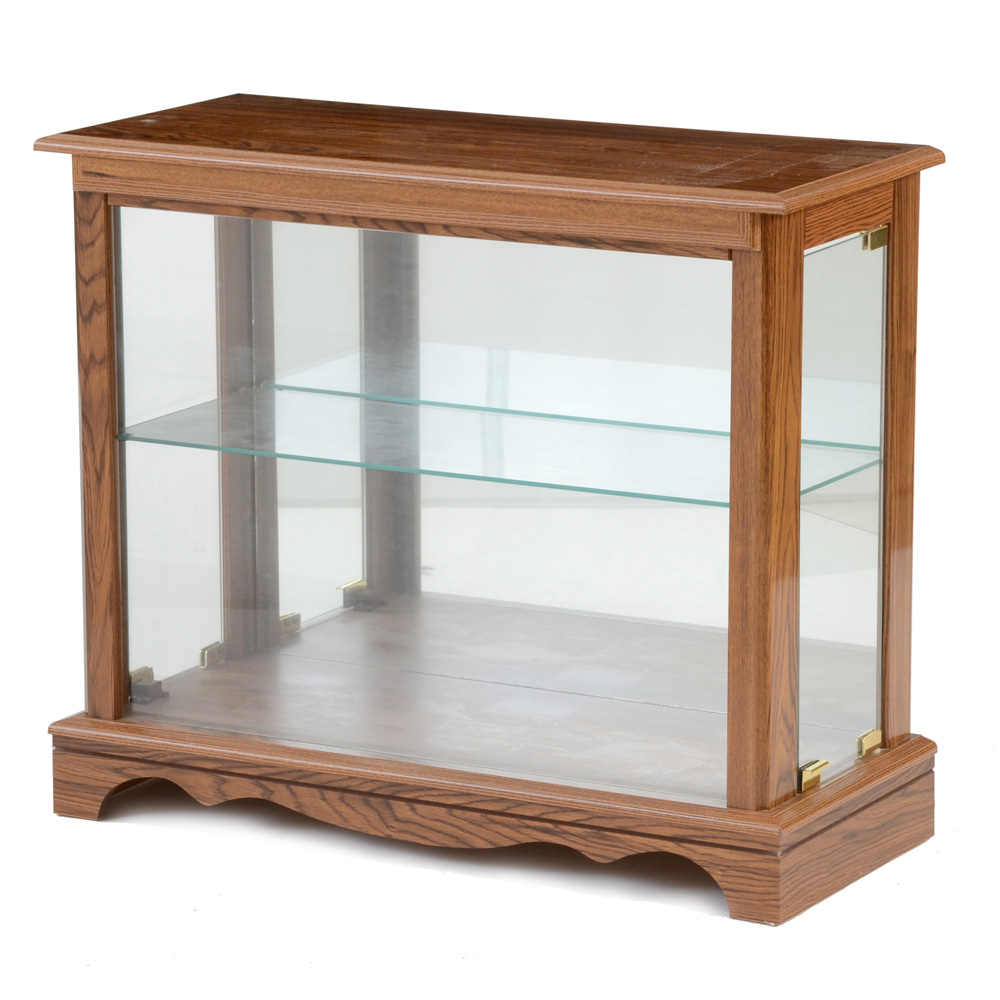 Illuminated Glass Front Hall Console