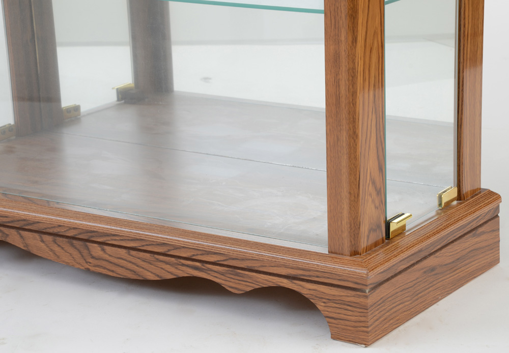 Illuminated Glass Front Hall Console